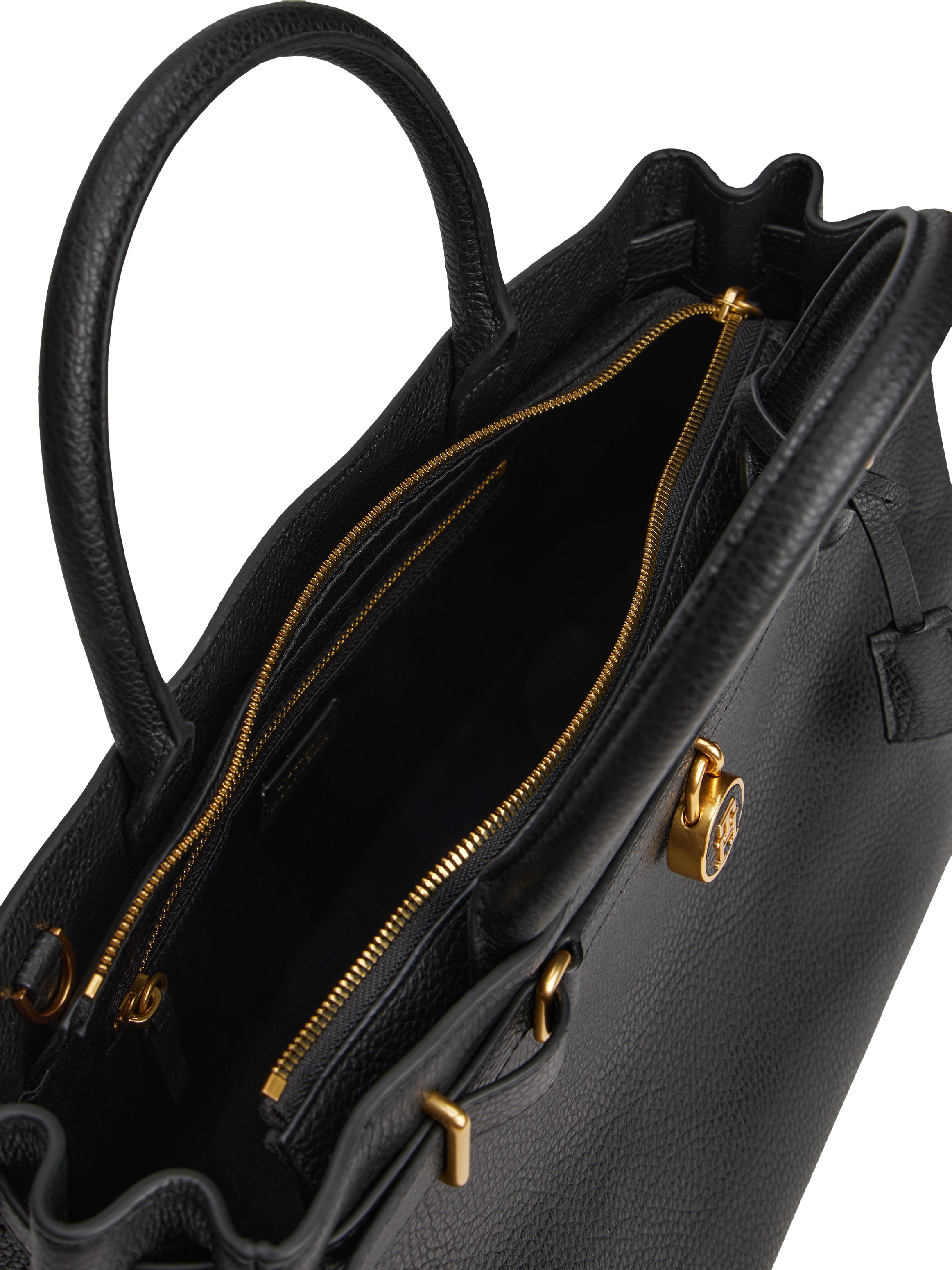 Tommy Hilfiger Sac de transport »AMERICAN ICON TOTE LEATHER« , Damen Handtasche, Schultertasche mit TH-Schloss-Schmuckelement