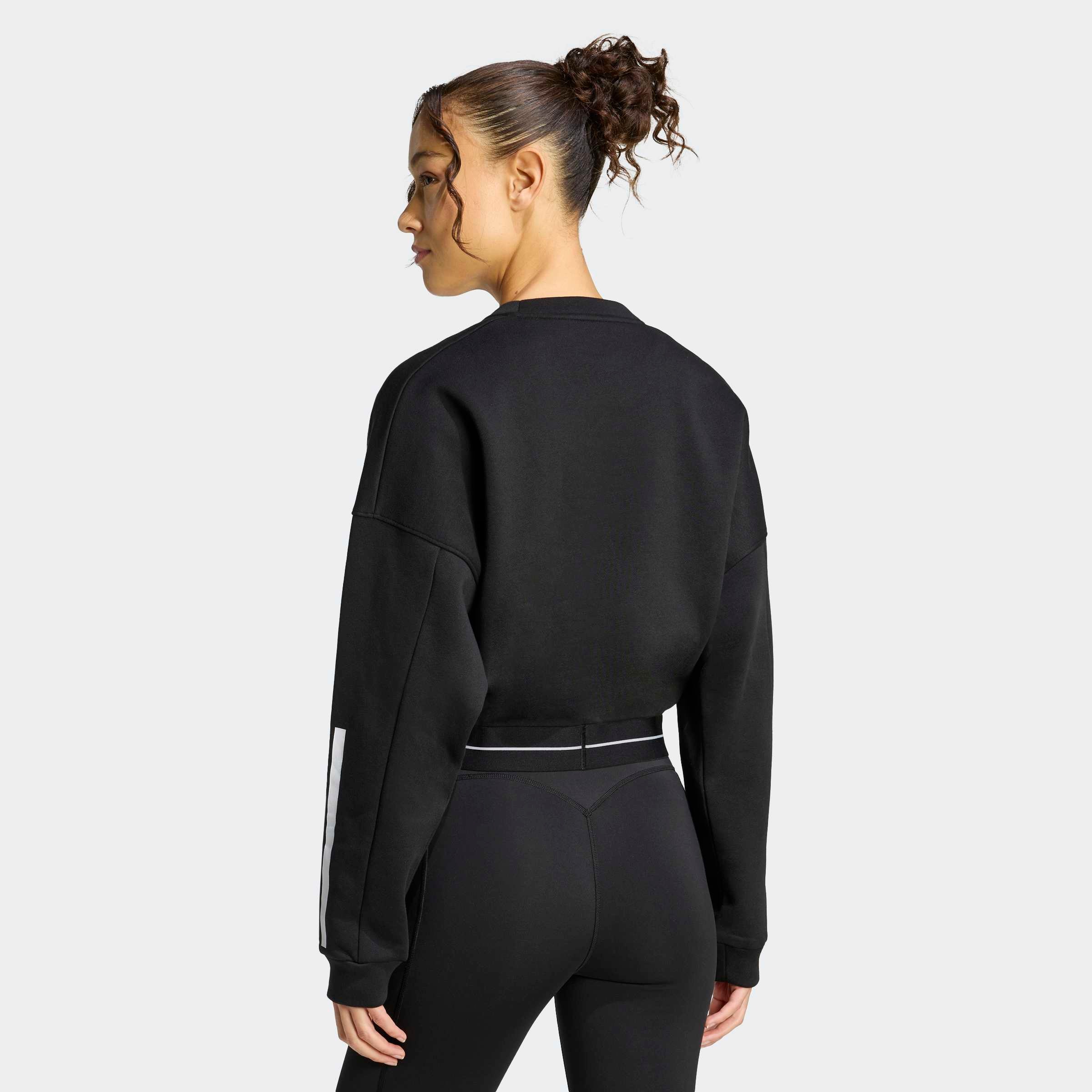adidas Performance Sweat-shirt »HYPERGLAM MIT 3-STREIFEN UND RUNDHALSAUSSCHNITT«
