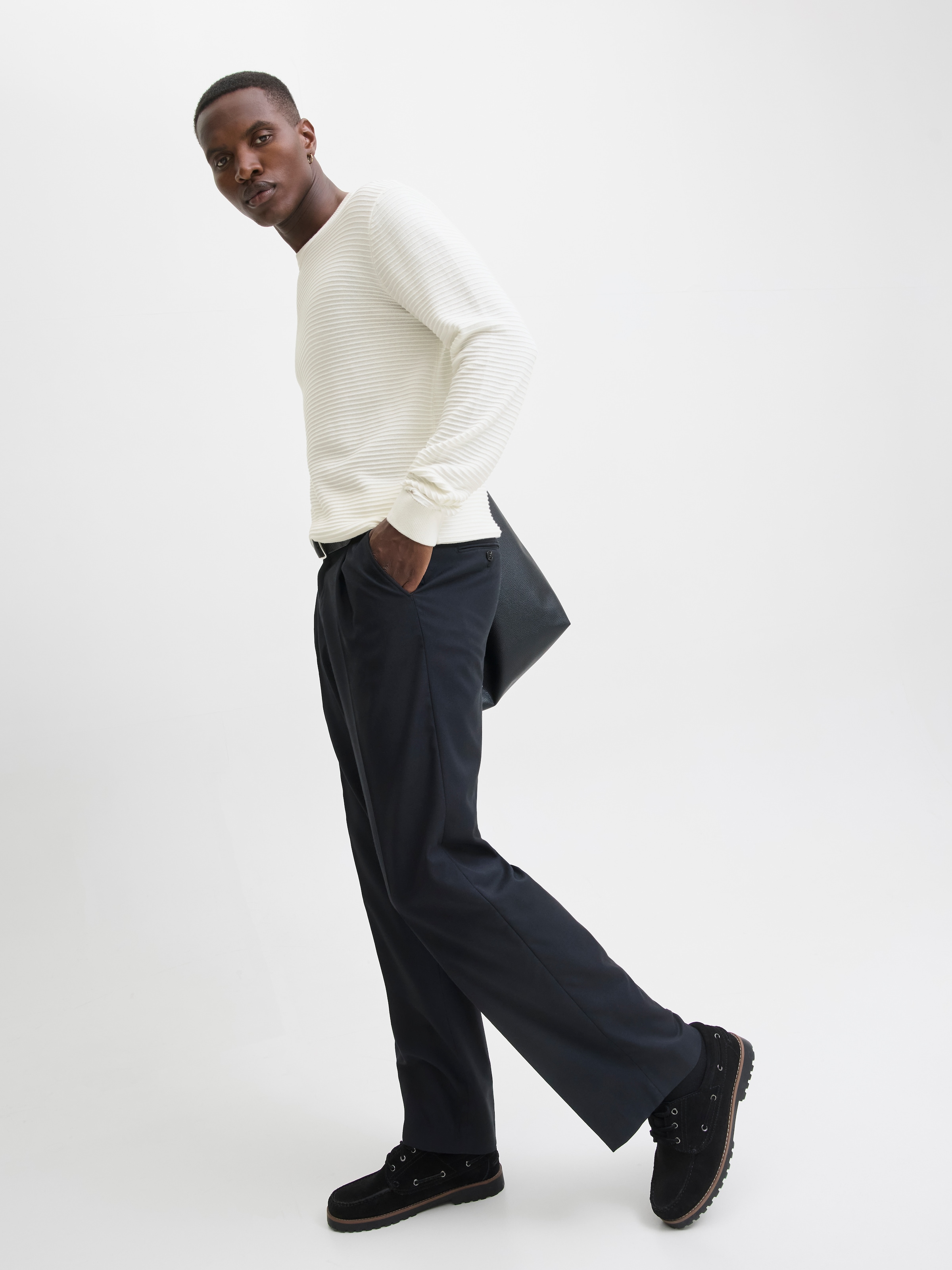 Jack & Jones Rundhalspullover »JJOTTO KNIT CREW NECK AW25«