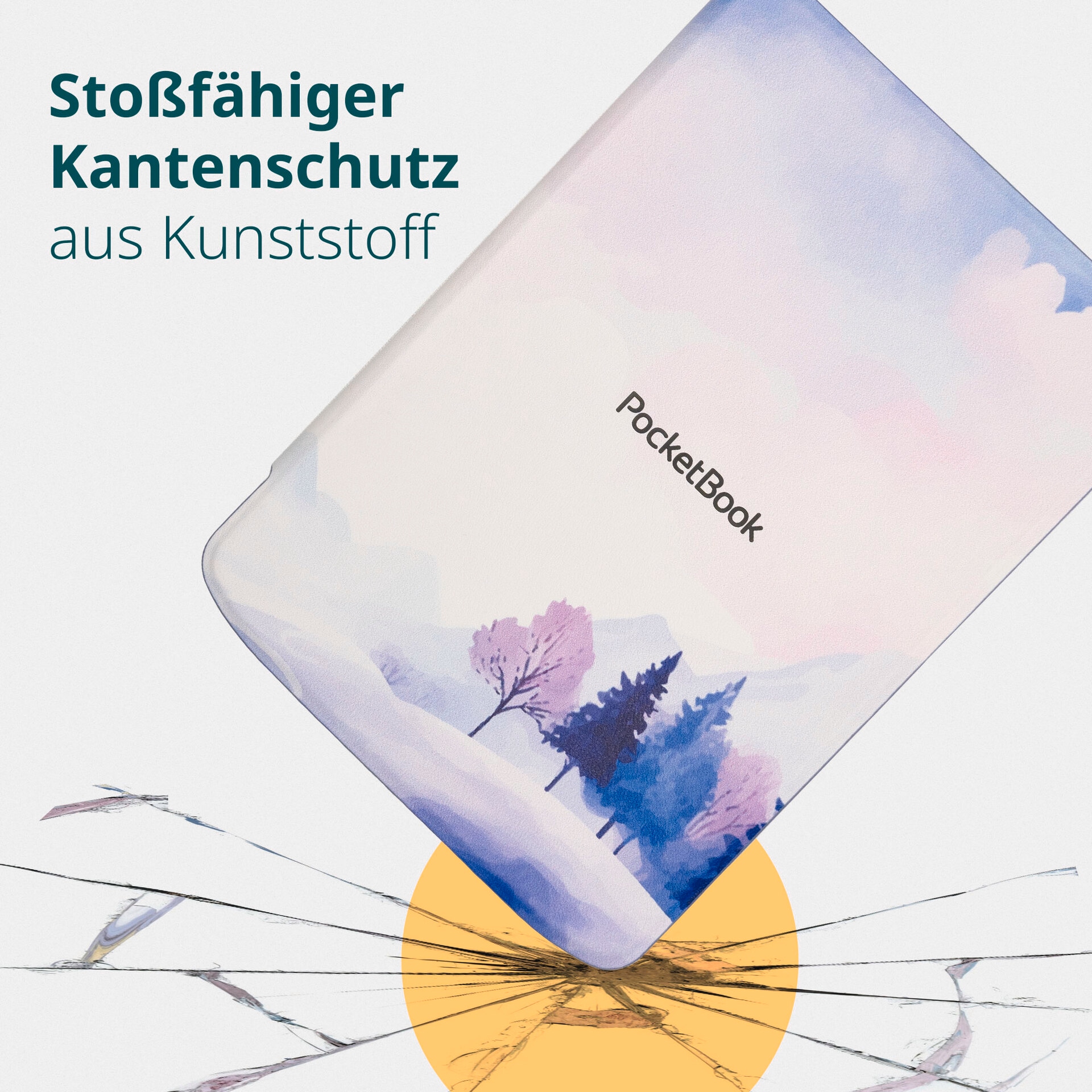 PocketBook Étui pour e-reader »Shell Cover 6 für Verse, Verse Pro & Verse Pro Color« 15,2 cm (6 Zoll) Backcover, Schutzhülle, Book Cover, Case, Schutzcase, stossfest