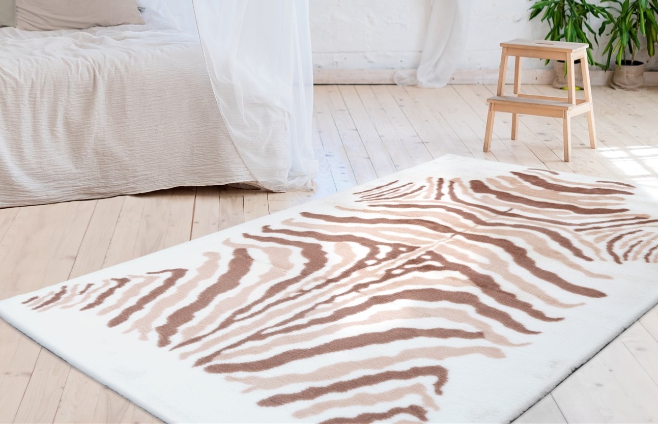 Image of Arte Espina Teppich "Rabbit Animal 400" rechteckig 30 mm Höhe Kuscheliger Hochflorteppich, per Hand getuftet, mit Baumwollrücken