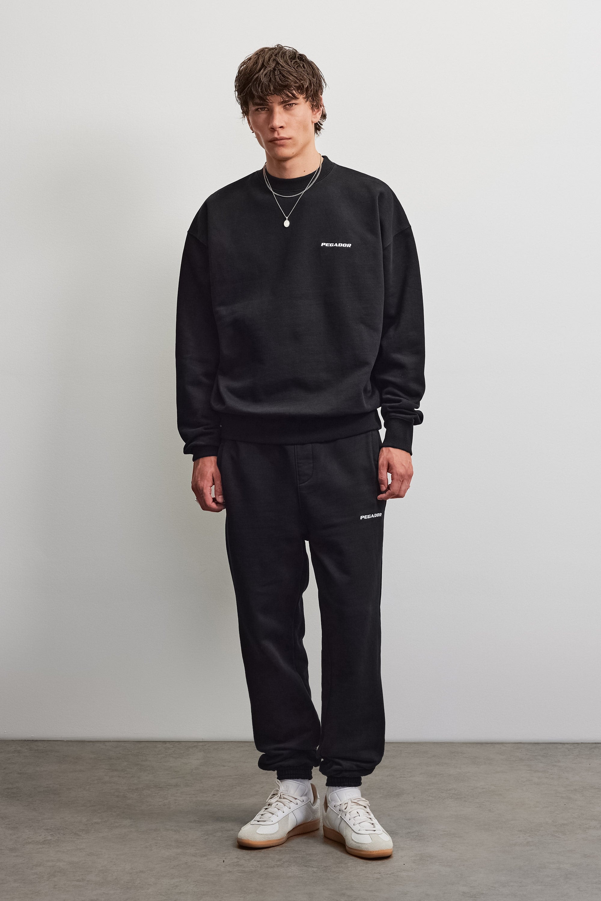 PEGADOR Sweat-shirt »Logo Oversized Sweater«, mélange de coton, oversize
