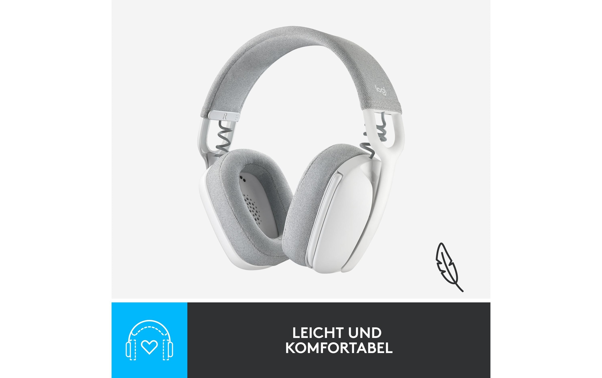 Logitech Headset »Headset Zone Vibe 100 off-white«