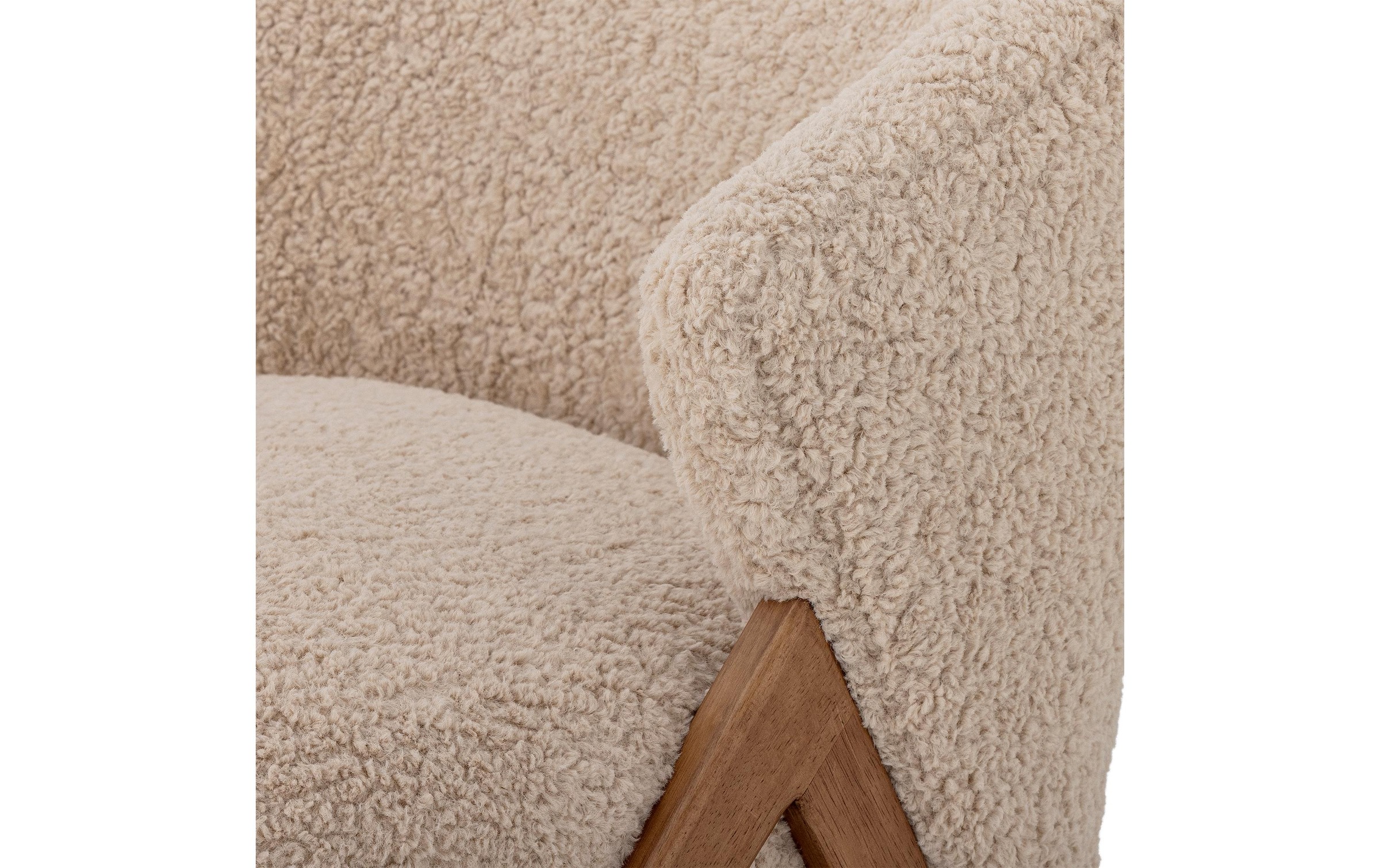 Bloomingville Sessel »Camino Holz/Textil«