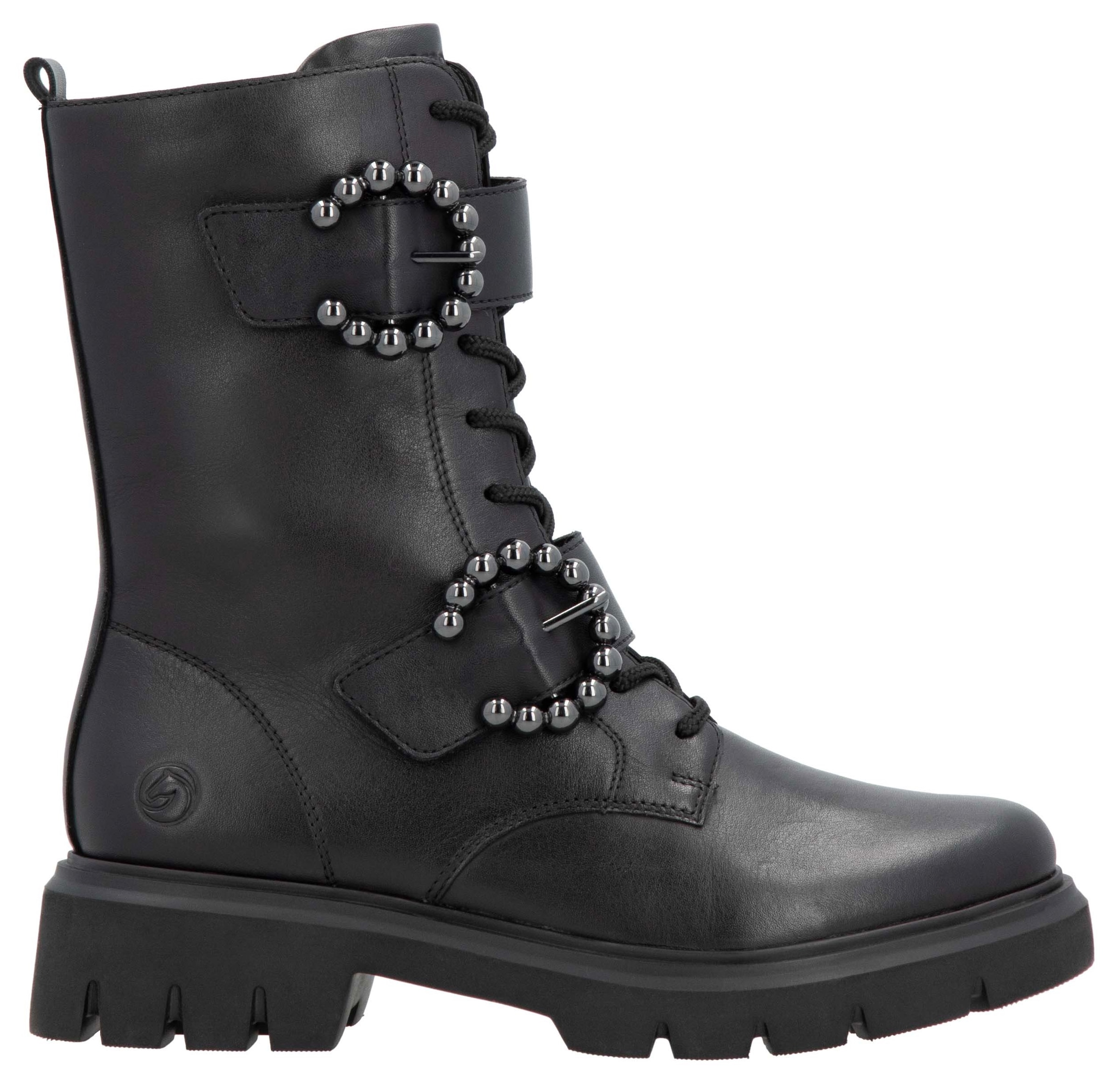 Remonte Schnürstiefelette, Blockabsatz, Herbstmode, Schnürboots mit Innenreissverschluss
