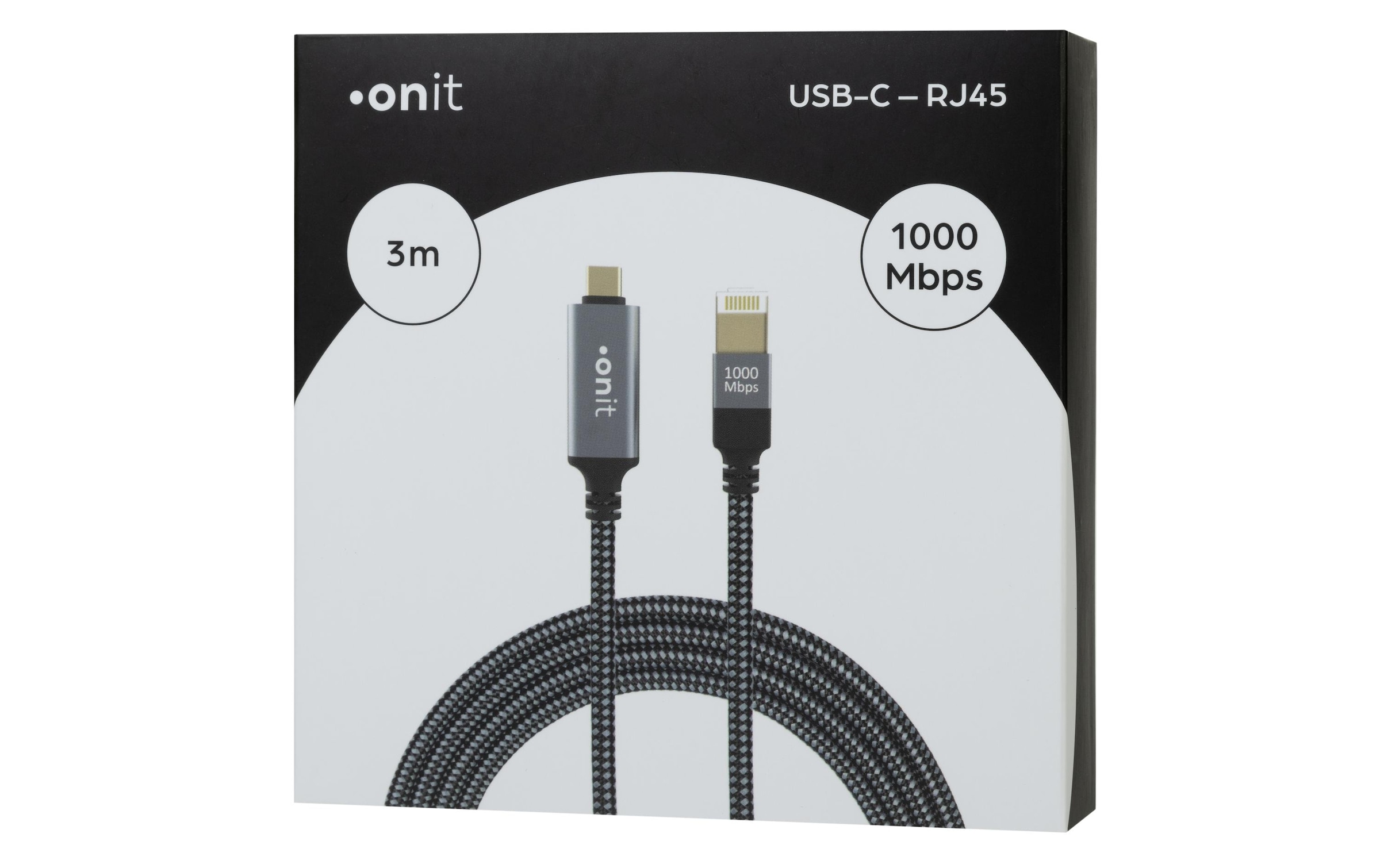 onit USB-Kabel »USB-C – RJ45 3 m«