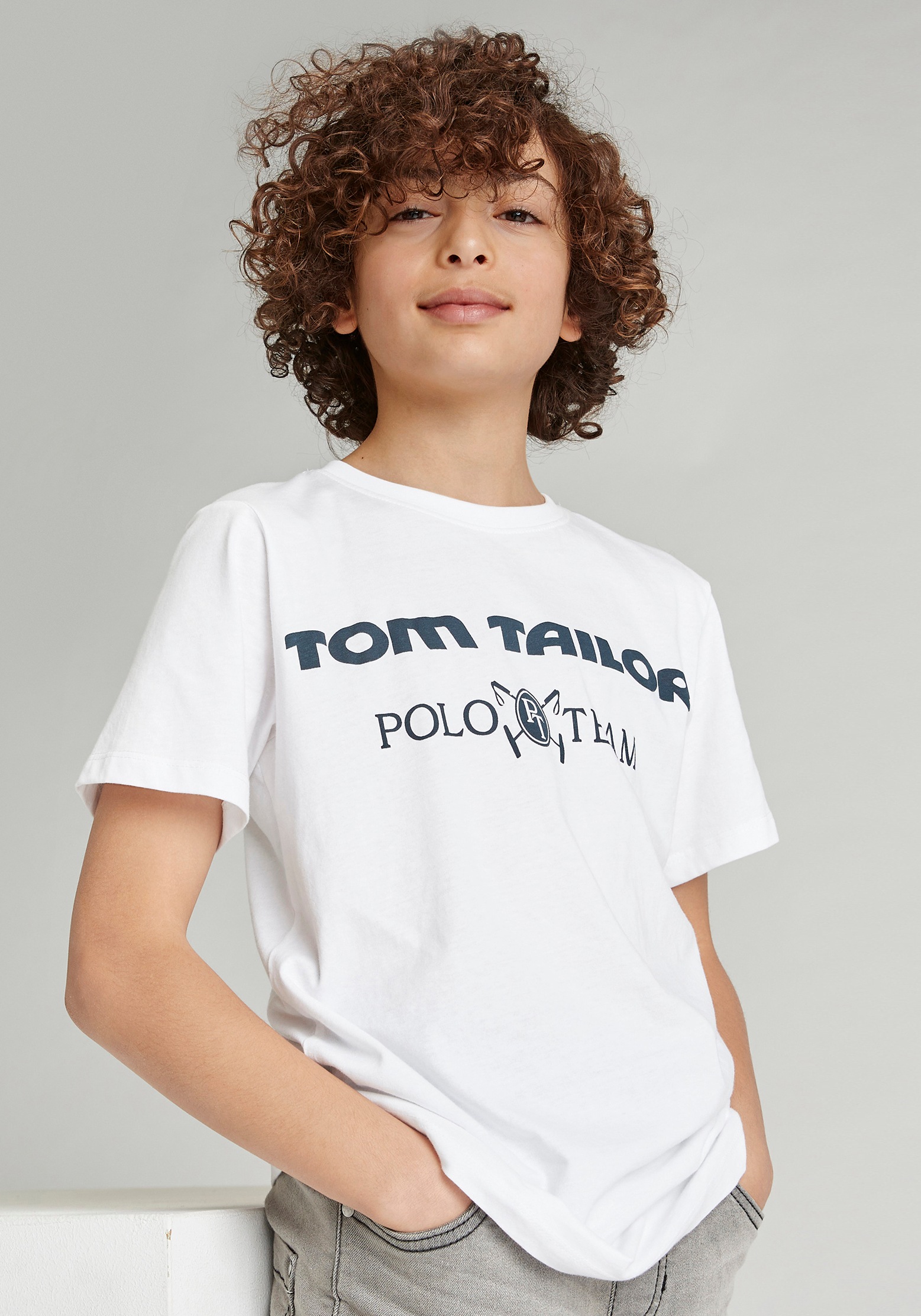 Image of TOM TAILOR Polo Team T-Shirt, mit Logodruck bei Ackermann Versand Schweiz