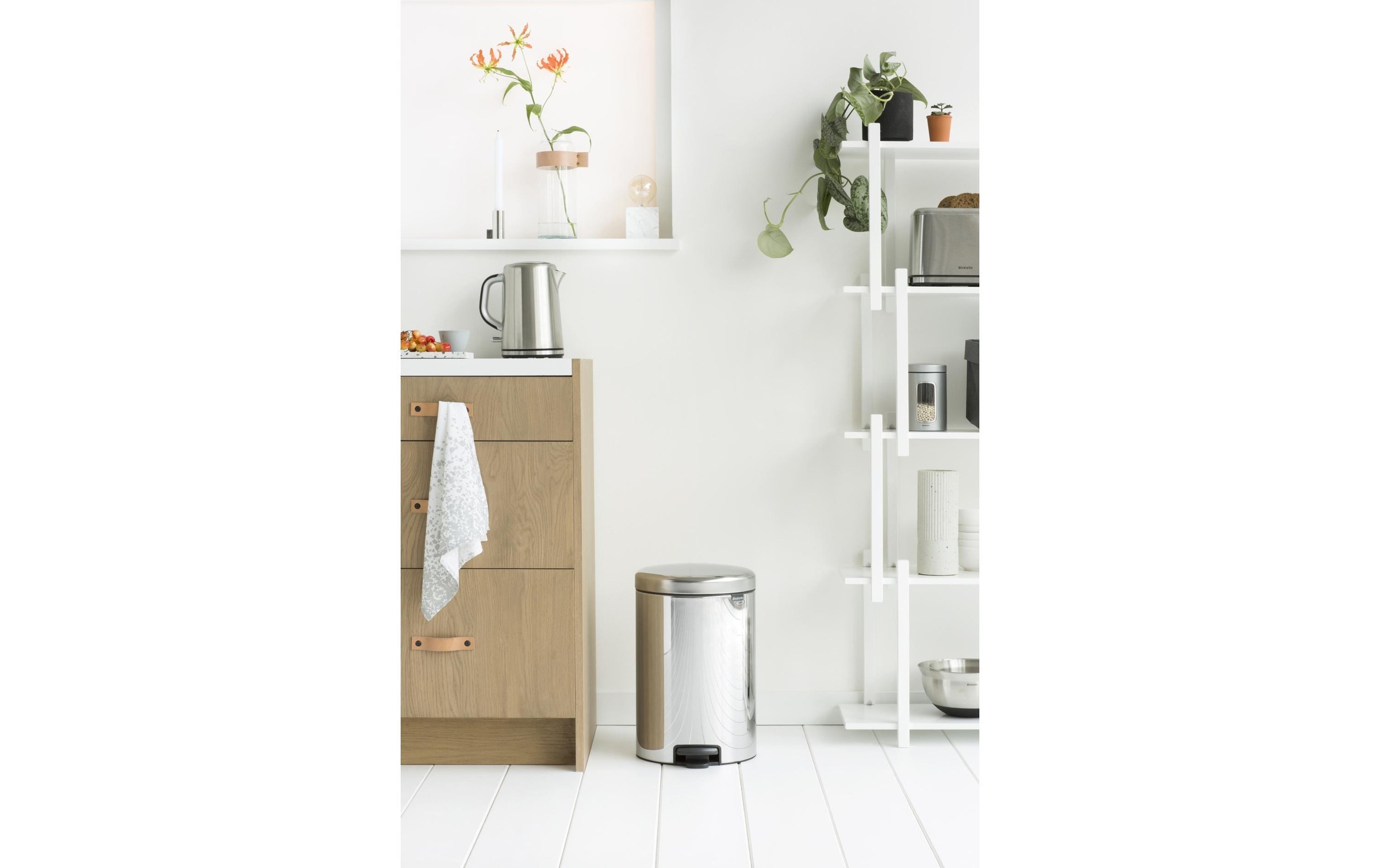 Brabantia Mülleimer »NewIcon 20 l, Brilliant Steel« 1 Behälter