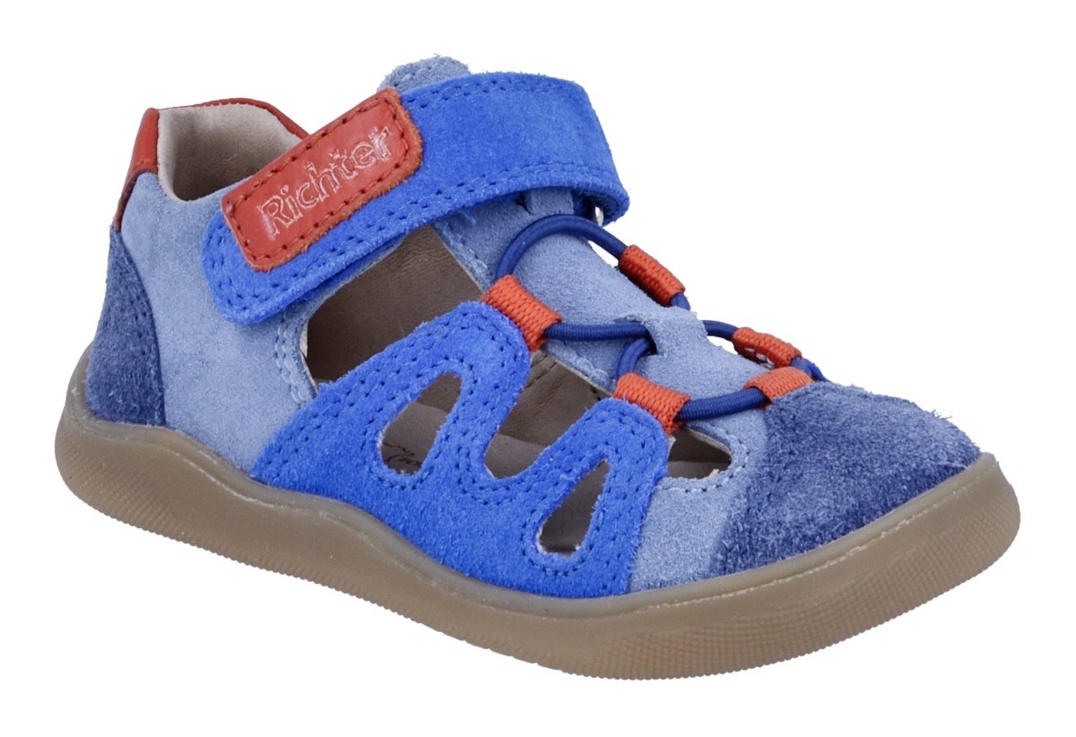 Richter Chaussures pieds nus »Samy«  Chaussure bébé, chaussure à scratch, gabarit de taille à télécharger, avec WMS