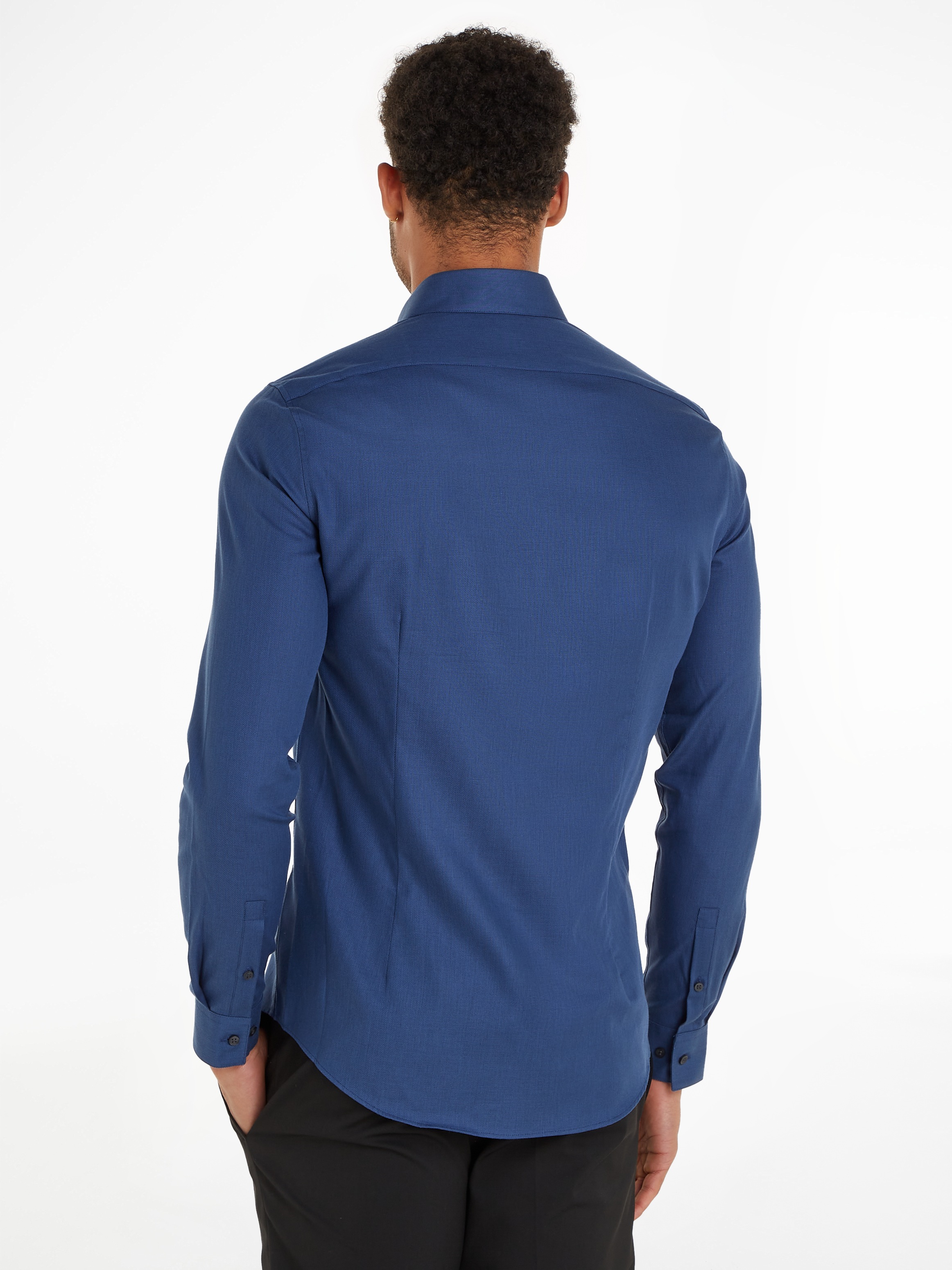 Calvin Klein Langarmhemd »TONAL STRUCTURE SLIM SHIRT«