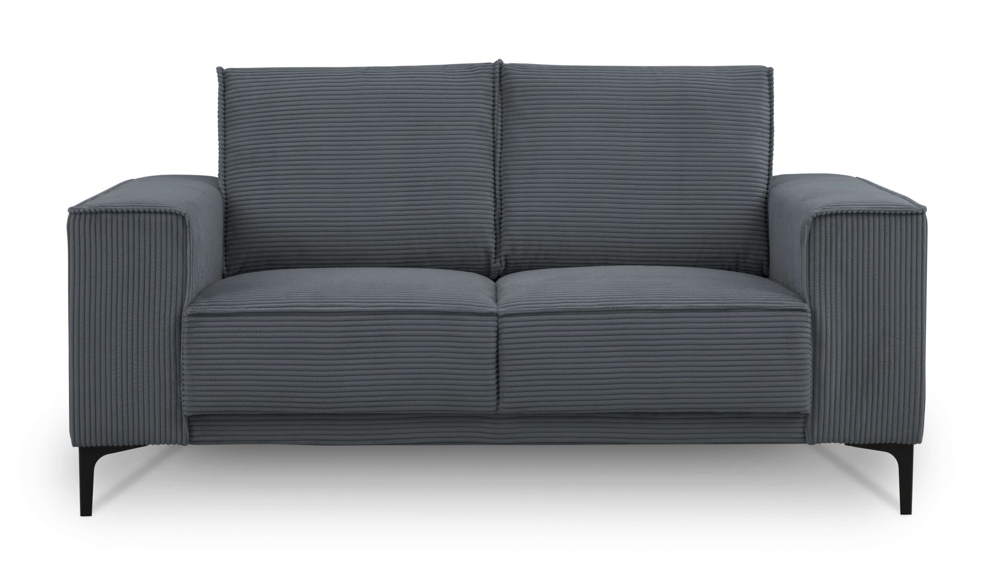 GOODproduct 2-Sitzer »OLAND Cord, Sofa, B: 164 cm, Skandi-Design« 164 cm, Wellenunterfederung, Skandi-Design, Metallfüsse
