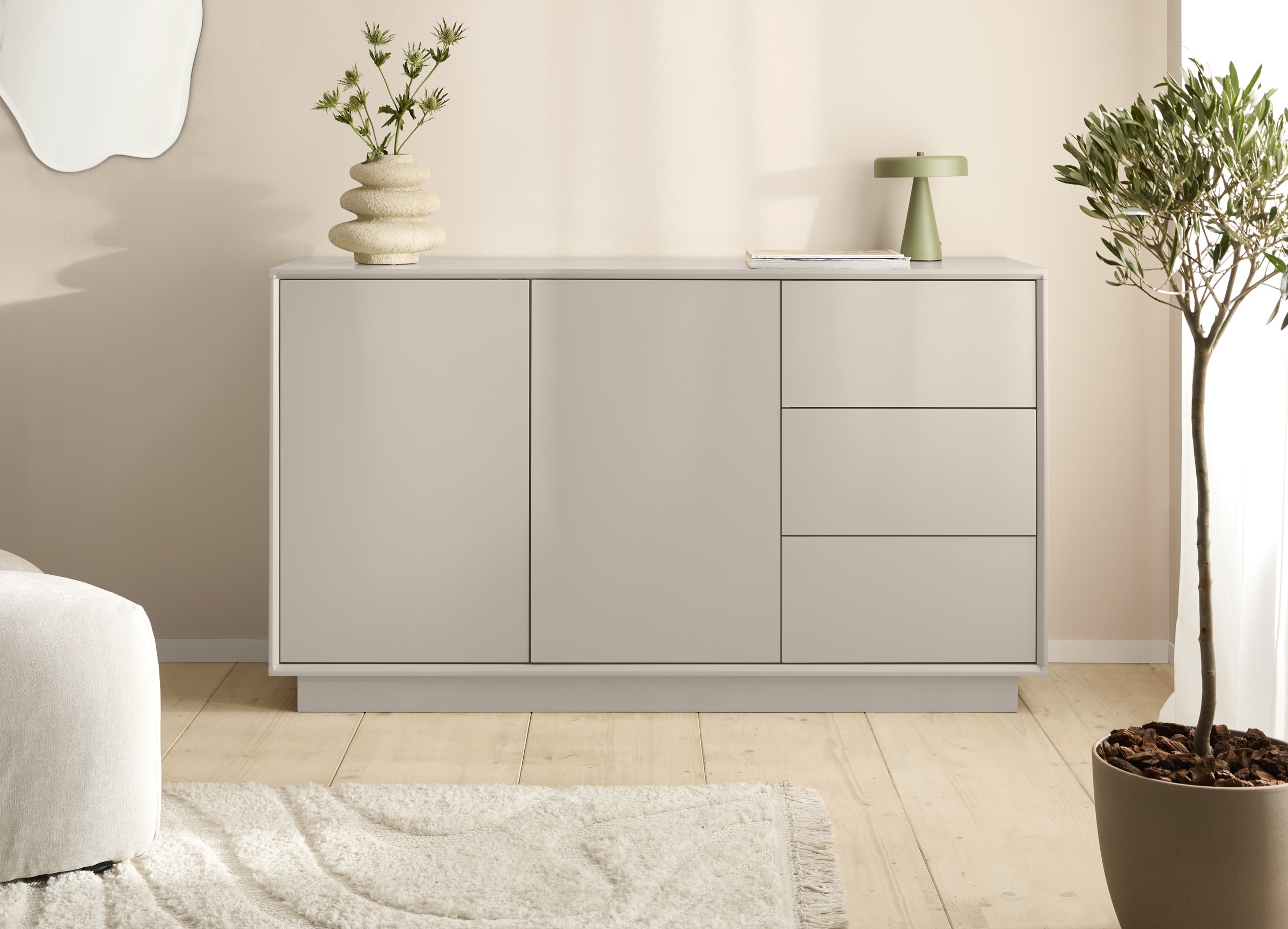 Image of homsy by Ana Johnson Sideboard "Storvia" seidenmatte Lackierung, geräuschlose Soft-Close-Schubladen, B 140 cm
