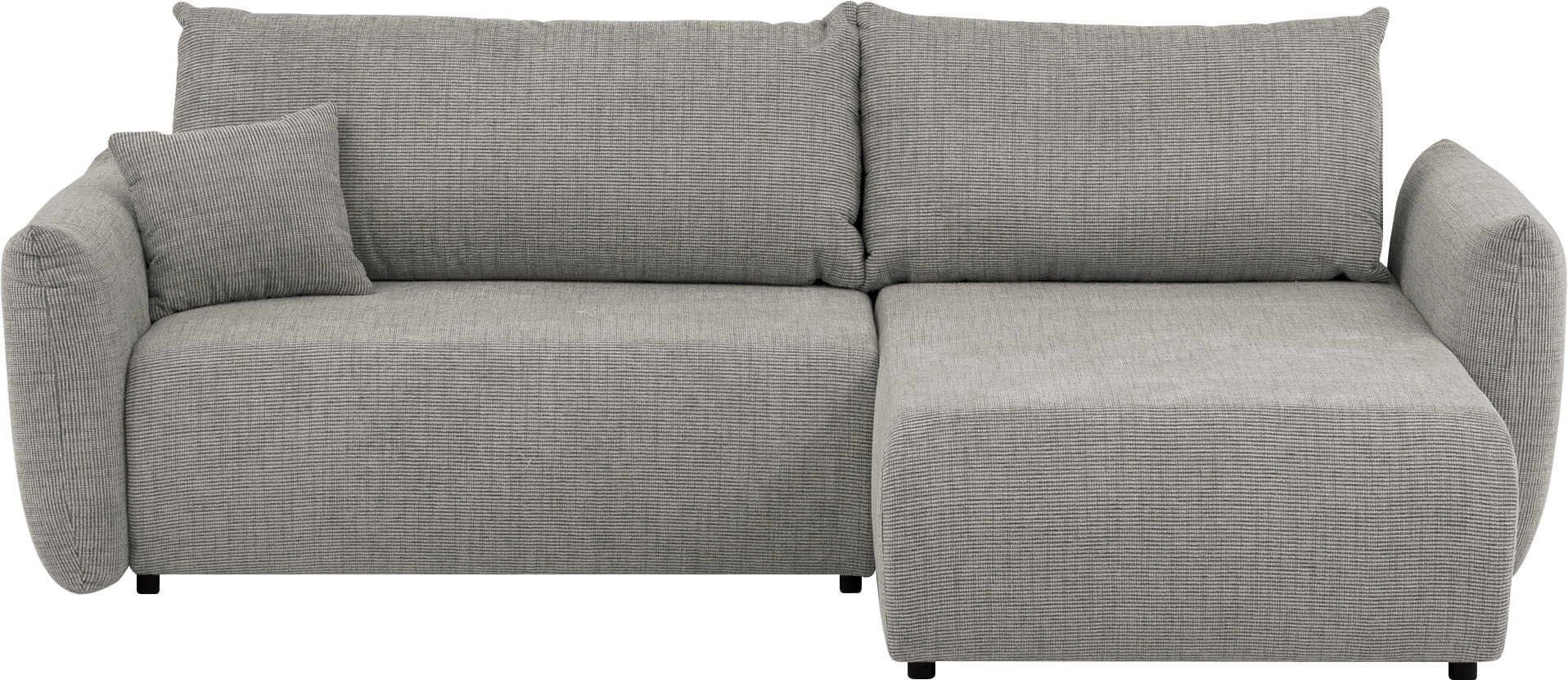 INOSIGN Ecksofa »MAVAS Schlafsofa mit Bettkasten, L-Form,«, ca.257/127cm (Liegefläche 212/145 cm), Cord, Chenille, Struktur