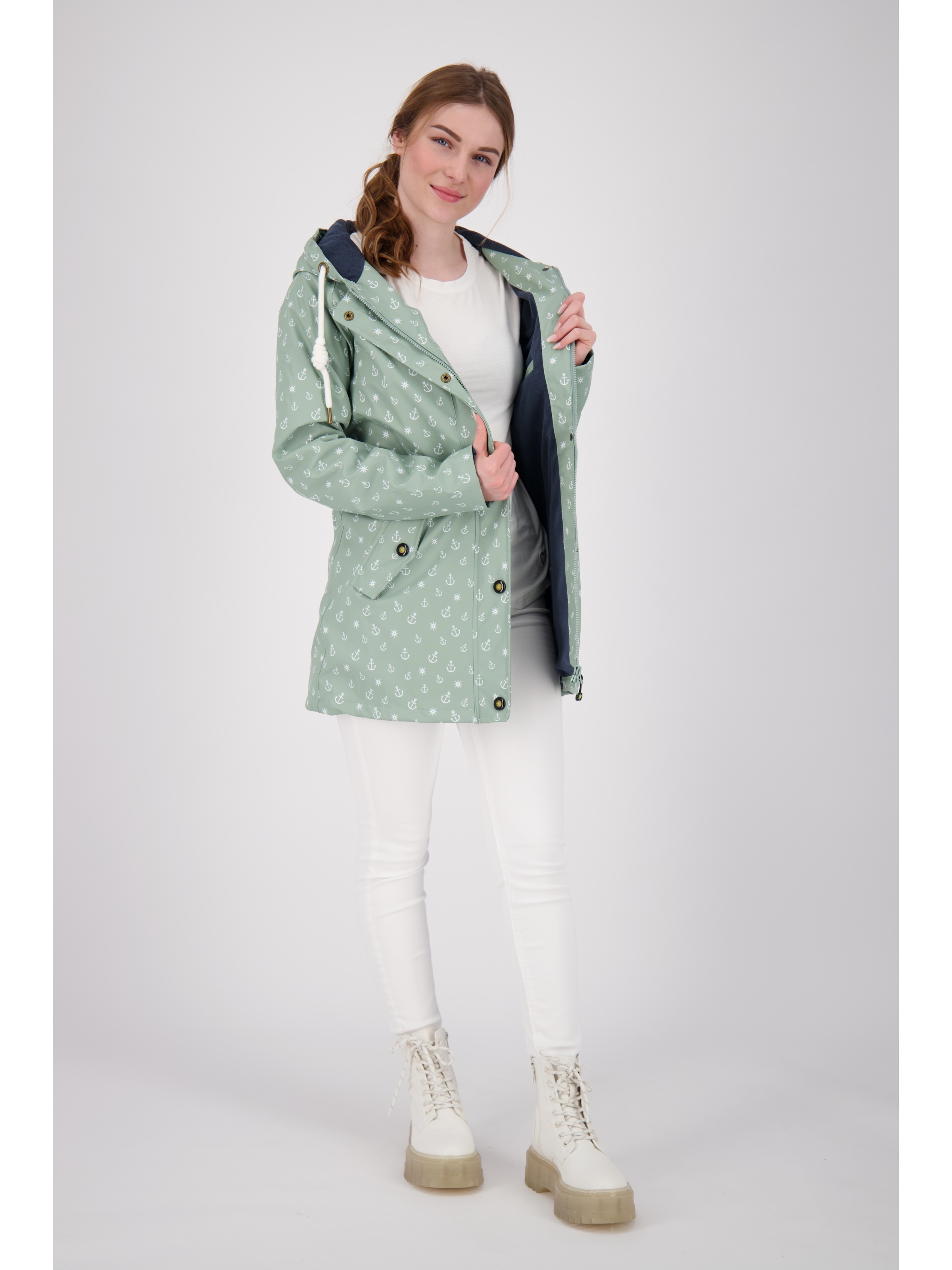 DEPROC Active Regenjacke »Friesennerz HALIFAX ANCHOR WOMEN«, auch in Grossen Grössen erhältlich