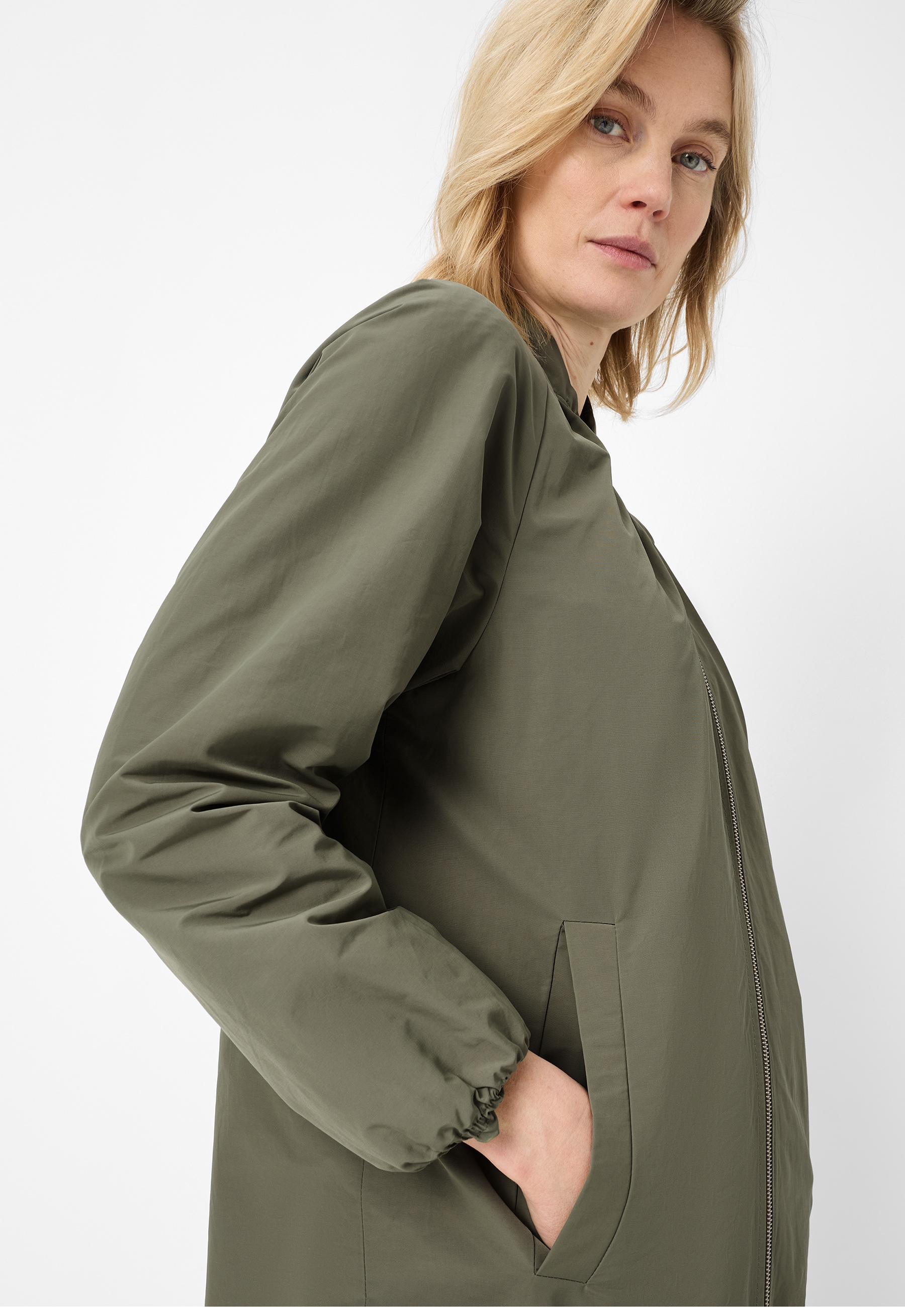 Fuchs Schmitt Manteau court Stehkragen, 2-Wege-Reissverschluss, Leistentaschen