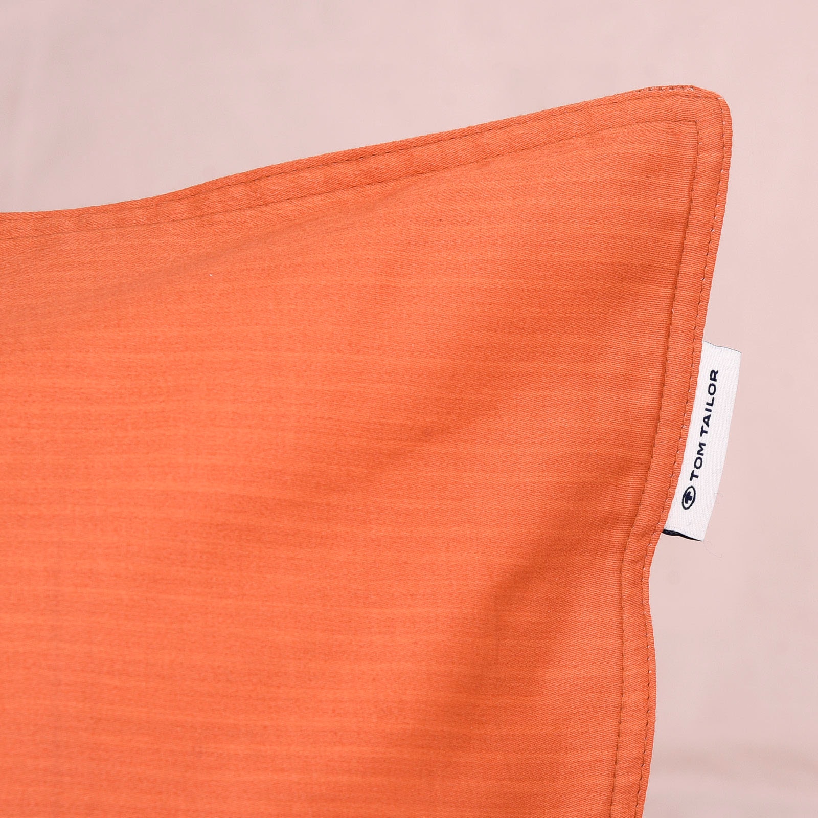 TOM TAILOR HOME Linge de lit »TWO-TONE SOLID COLORS in Gr. 135x200cm, 155x220cm oder 200x220cm« 2 cuis new bedroom, couture double sur l’oreiller