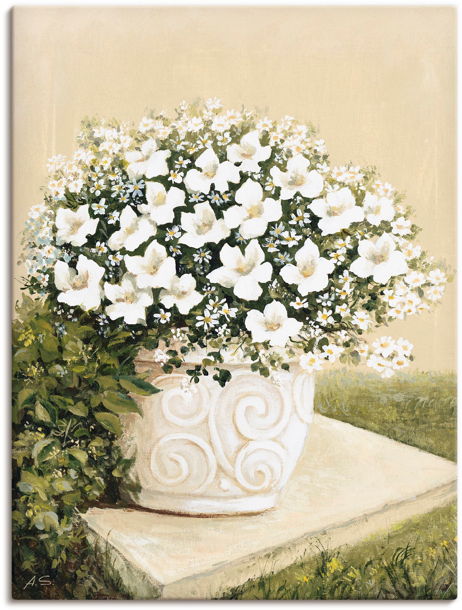 Wandbild »Blumentopf I«, Blumen, (1 St.), als Alubild, Outdoorbild, Leinwandbild,...