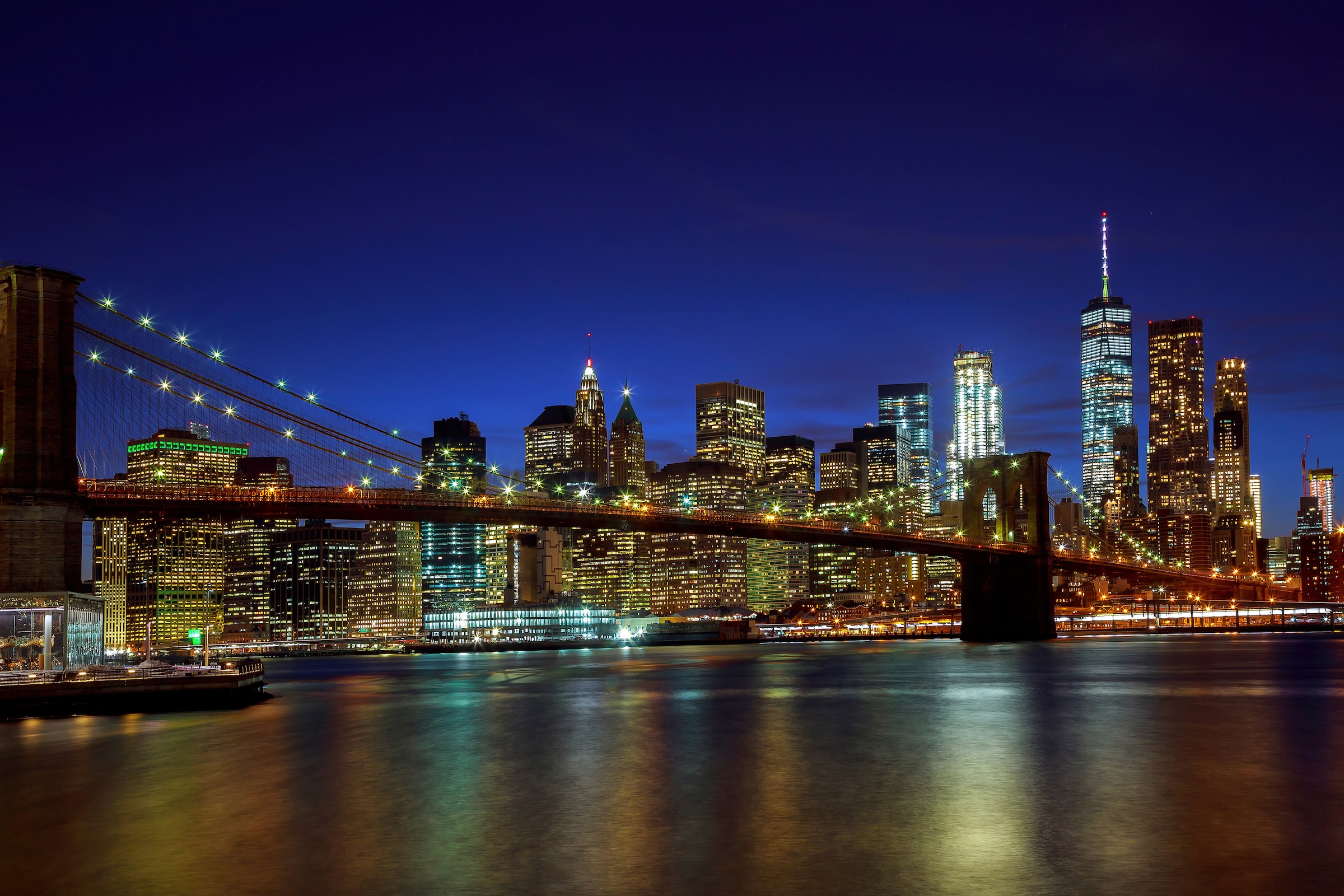Image of Papermoon Fototapete "BROOKLYN BRIDGE-NEW YORK CITY SKYLINE"