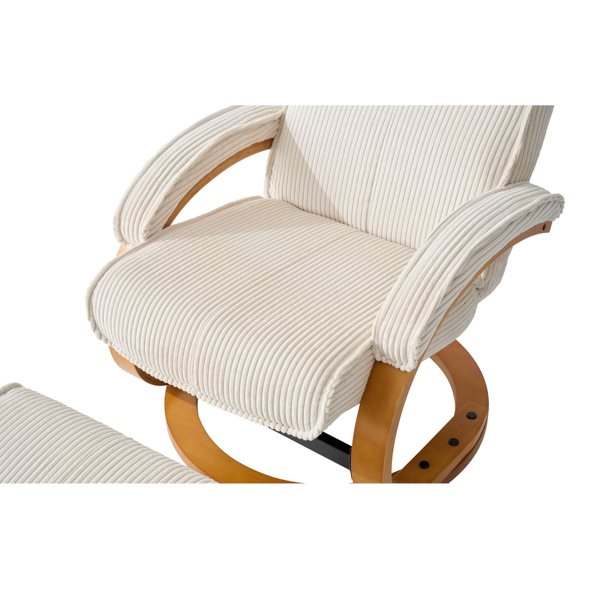 Home affaire Relaxsessel »mit Hocker PARIS neu: Cord - OTTO. Verlässliche Qualität.« bestehend aus Sessel und Hocker,  manuelle Relaxfunktion mit Drehfunktion, neu: Cord-Bezug