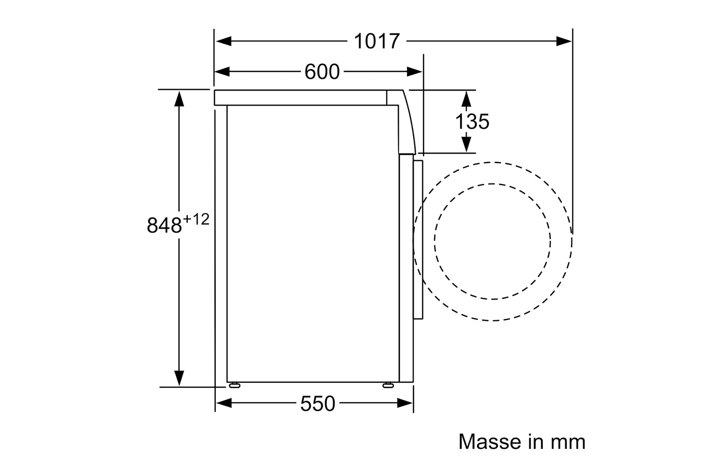 BOSCH Waschmaschine »WAN281A2CH«, WAN281A2CH, 7 kg, 1400 U/min