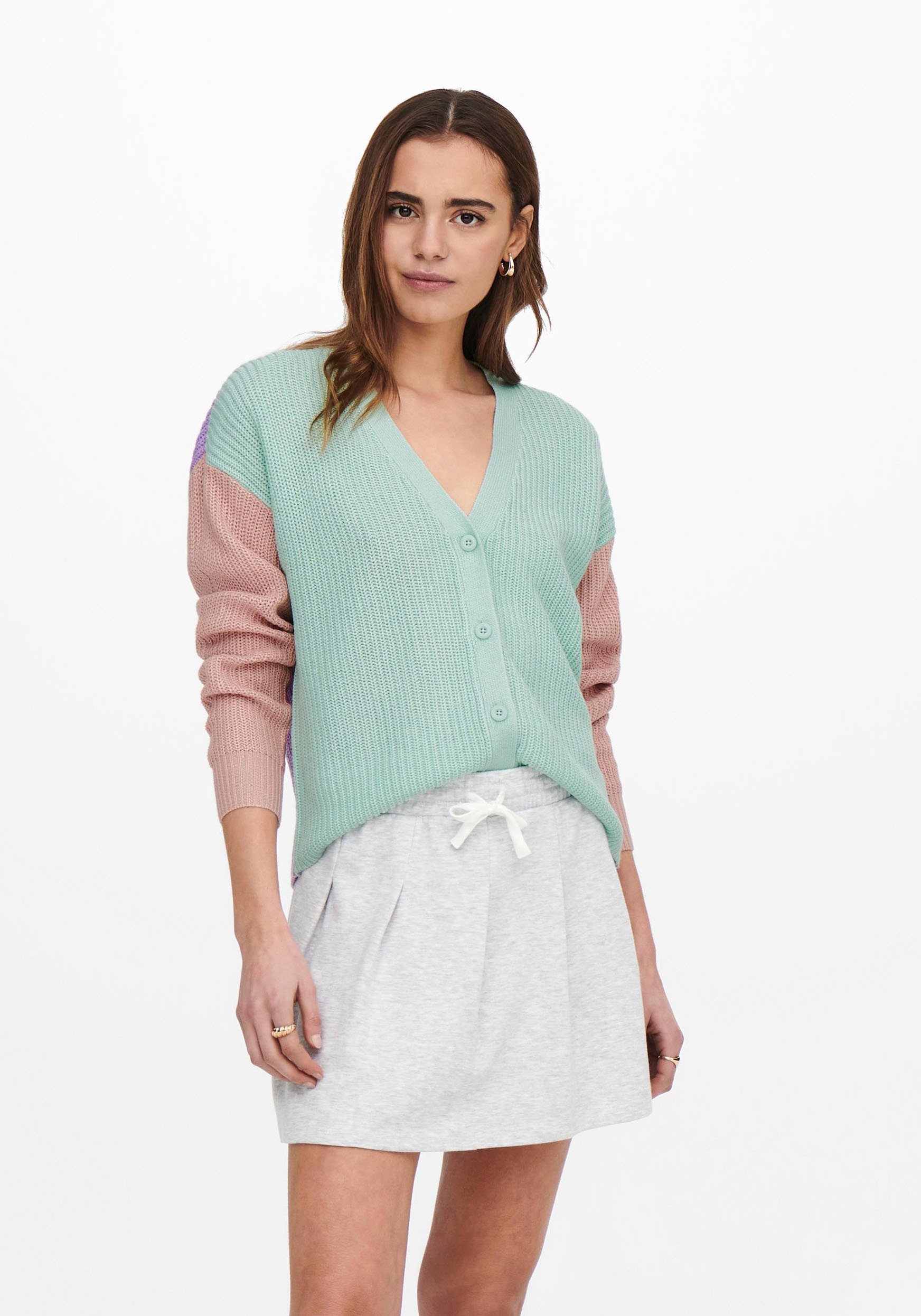 Image of Only Strickjacke »ONLNICCI L/S BLOCK CARDIGAN« bei Ackermann Versand Schweiz