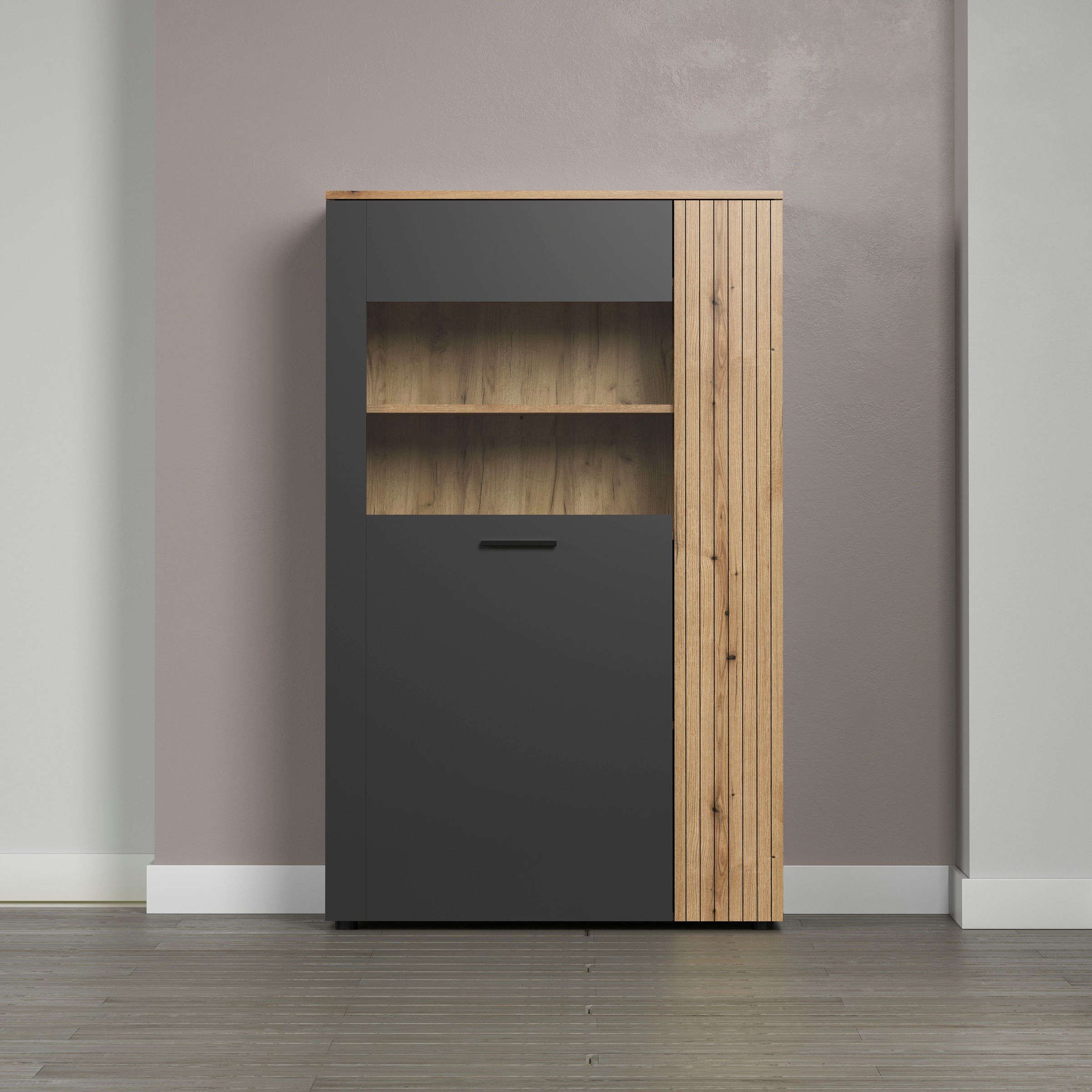 Image of Home affaire Highboard "Estepona" 1 Stk. tlg. Highboard mit 2 Türen - (B/T/H) 90/42/146 cm