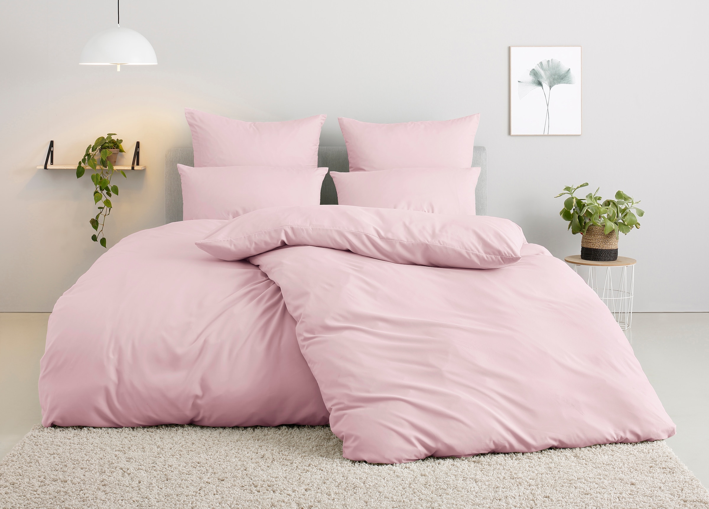 my home Bettwäsche »Desner«, Premium Qualität, 100 % Polyester, sehr weich, uni, ab 135x200 cm