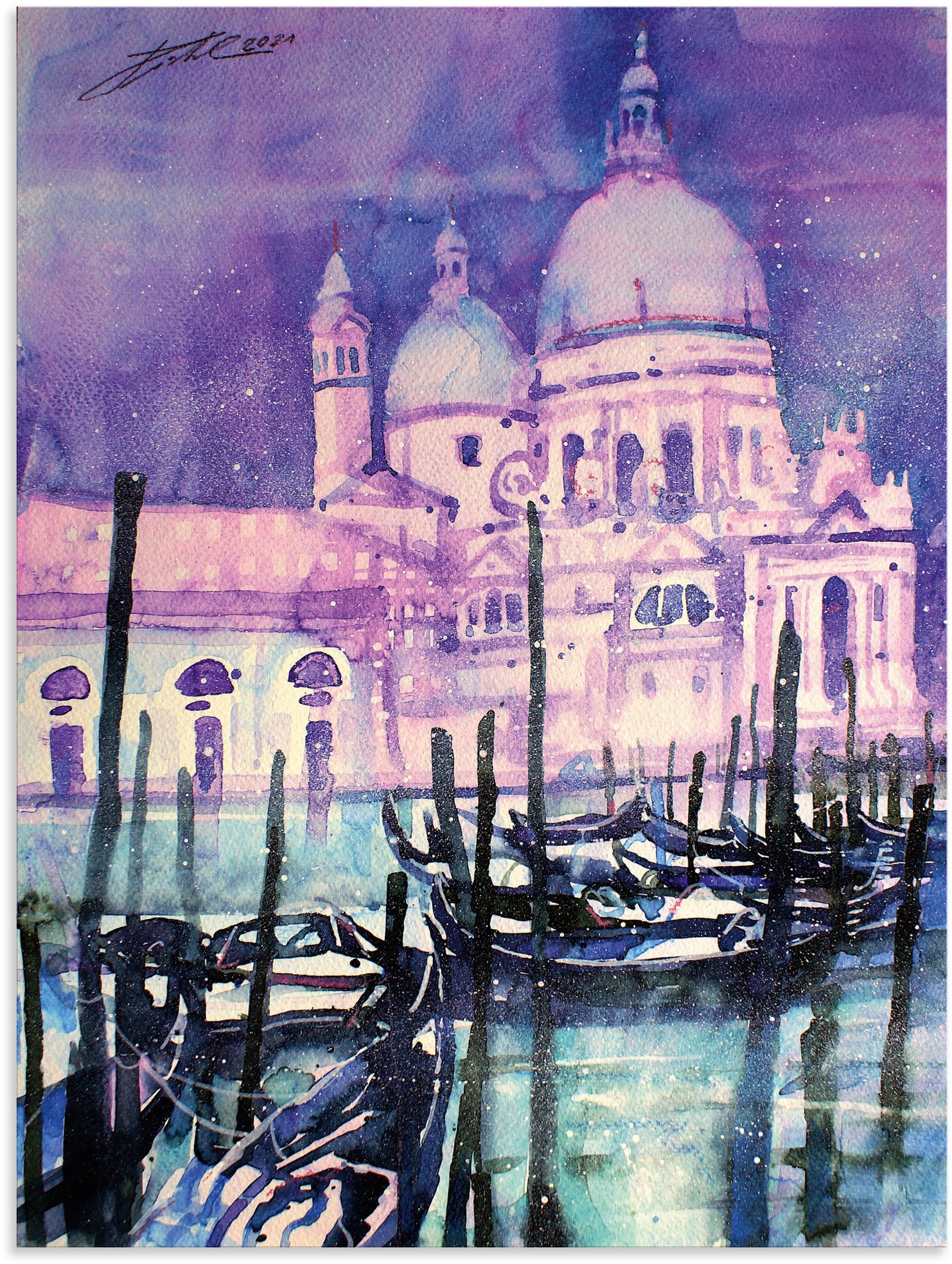 Image of Artland Wandbild »Venedig, Santa Maria della Salute«, Venedig, (1 St.), in vielen Grössen & Produktarten - Alubild / Outdoorbild für den Aussenbereich, Leinwandbild, Poster, Wandaufkleber / Wandtattoo auch für Badezimmer geeignet bei Ackermann Versand Sch