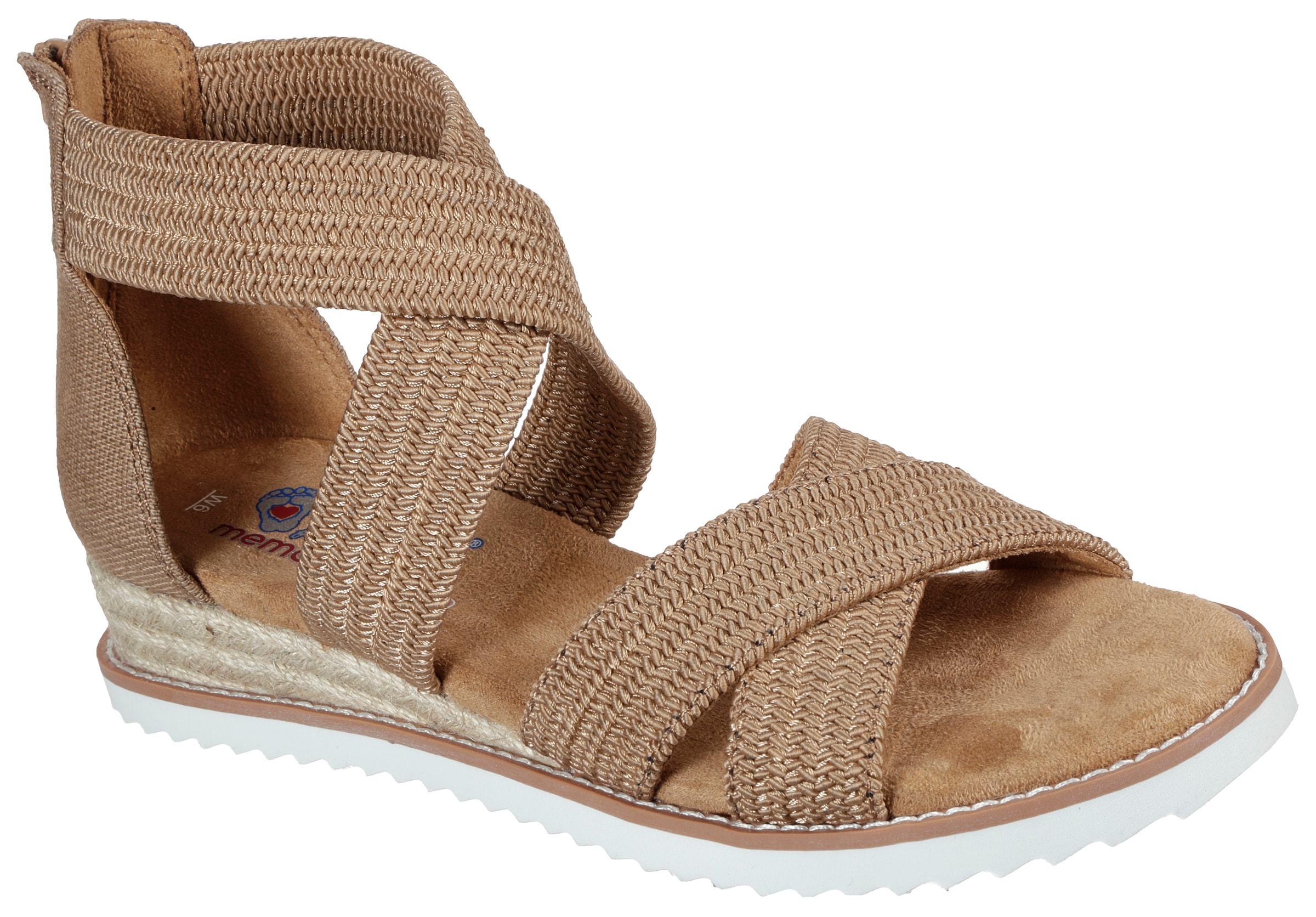 Sandale »DESERT KISS-«, Sommerschuh, Sandalette, Keilabsatz, mit Fersenreissverschluss