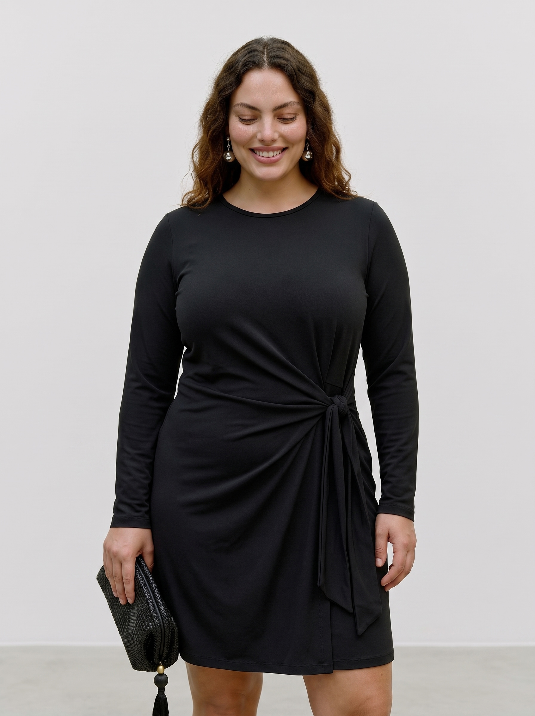 Image of Vero Moda Minikleid "VMJILL LS DRESS JRS NOOS CUR" Materialmix