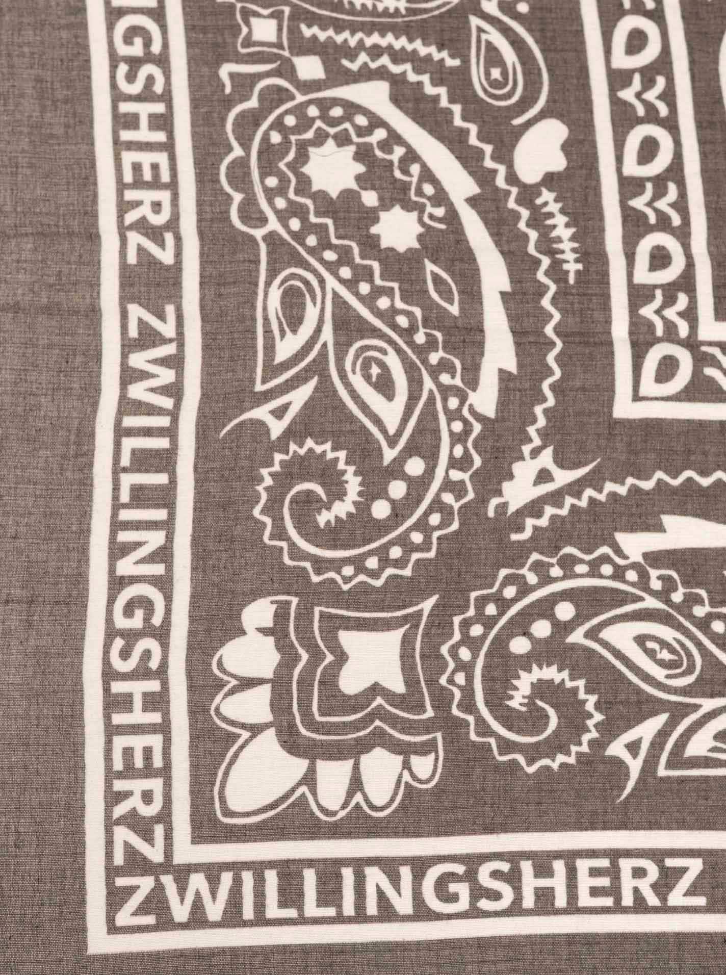 Zwillingsherz Foulard de mode »"Paisley Pattern"« motif cachemire, bordures à franges tout autour, matériau léger