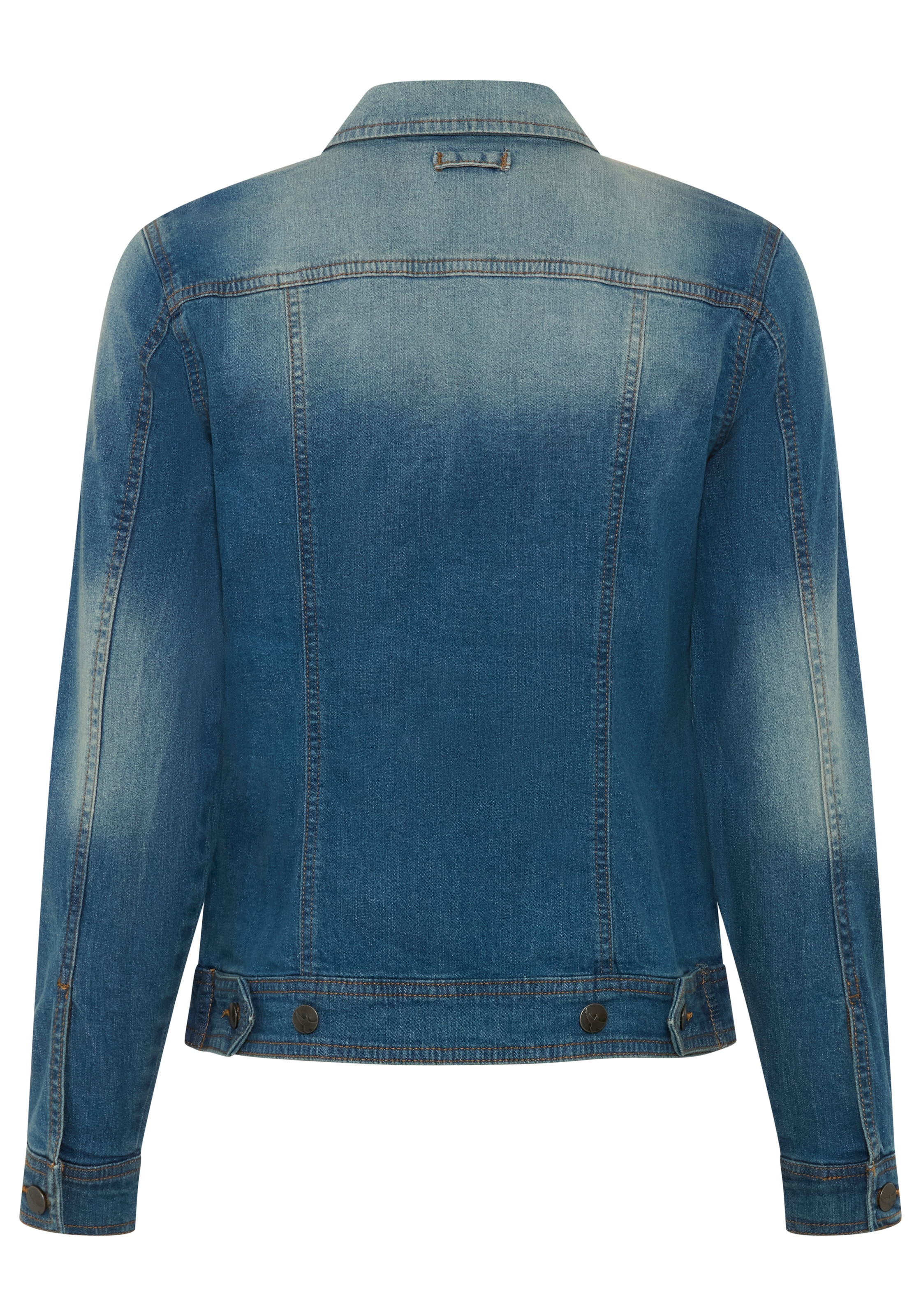 Arizona Jeansjacke aus Baumwollmischung,  figurbetont,  kurz geschnitten