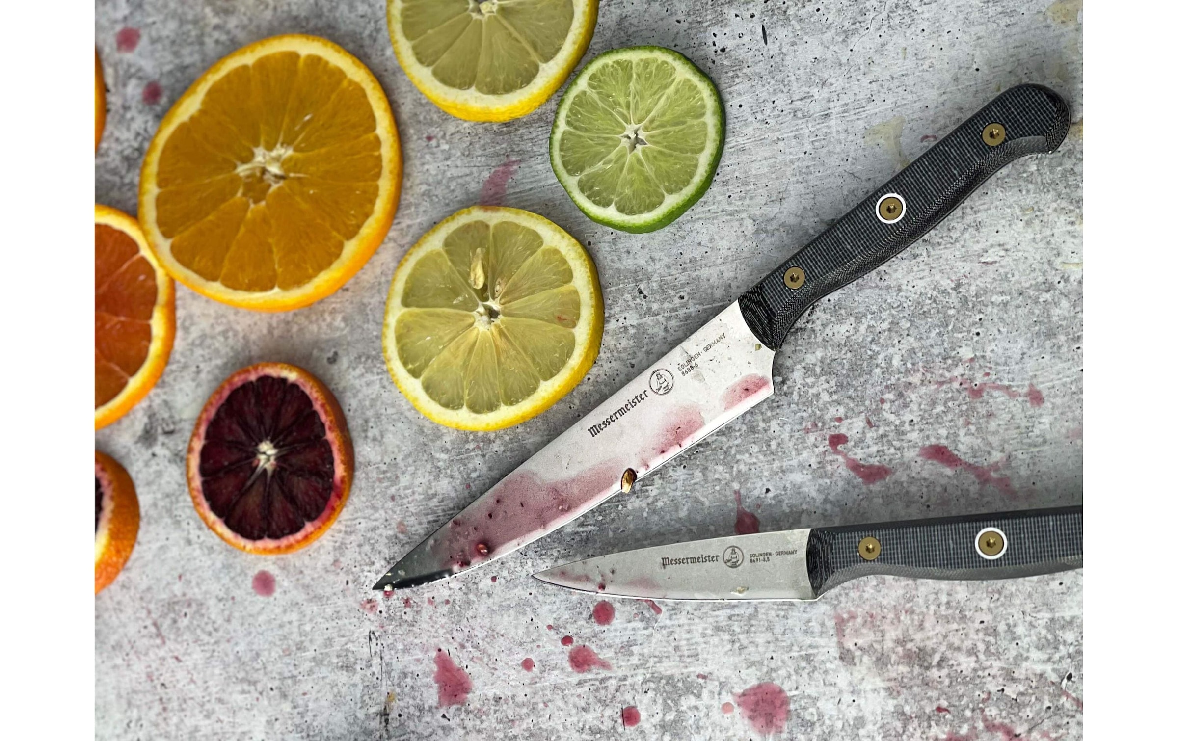   Allzweckmesser »Messermeister Custom 15 cm, Grau/Schwarz«