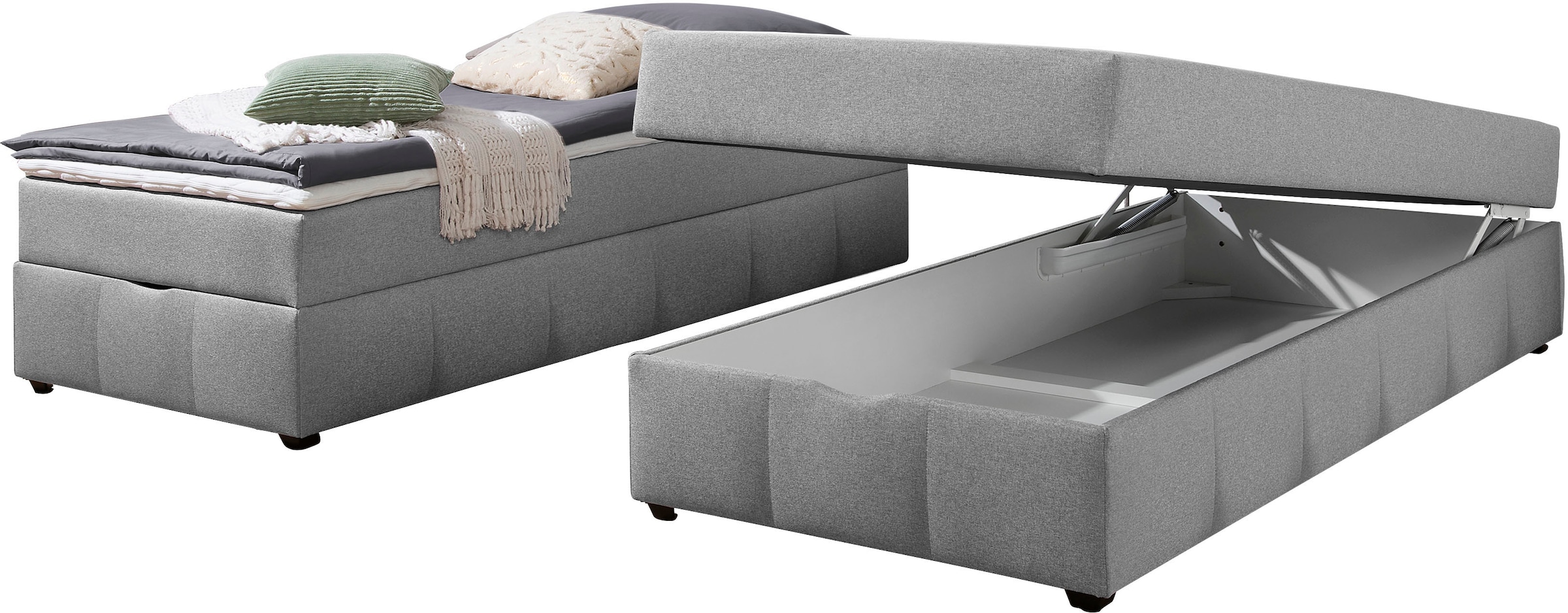 Home affaire Boxbett »Niemes« Boxbett ohne Kopfteil, inkl. Topper