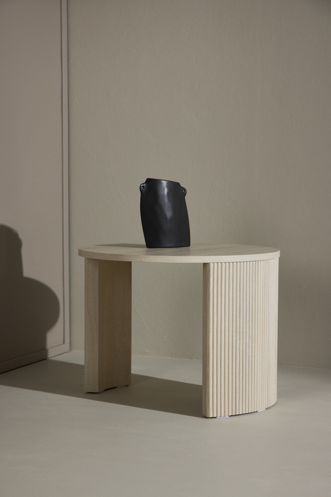 Venture Home Table basse Table basse, MDF, ronde, arrondie, compacte, discrète, classique
