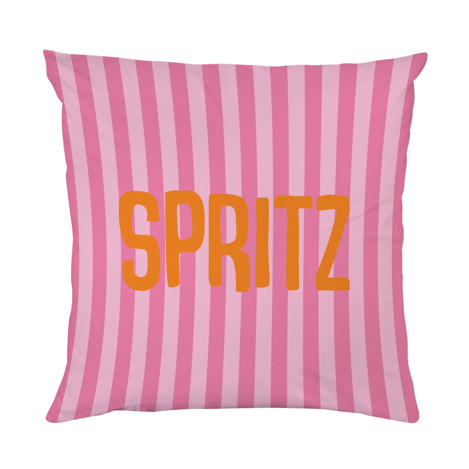 Image of queence Dekokissen "Spritz gestreift" Beidseitig bedruckte Kissenhülle, Kissen 40x40cm, inkl. Reissverschluss