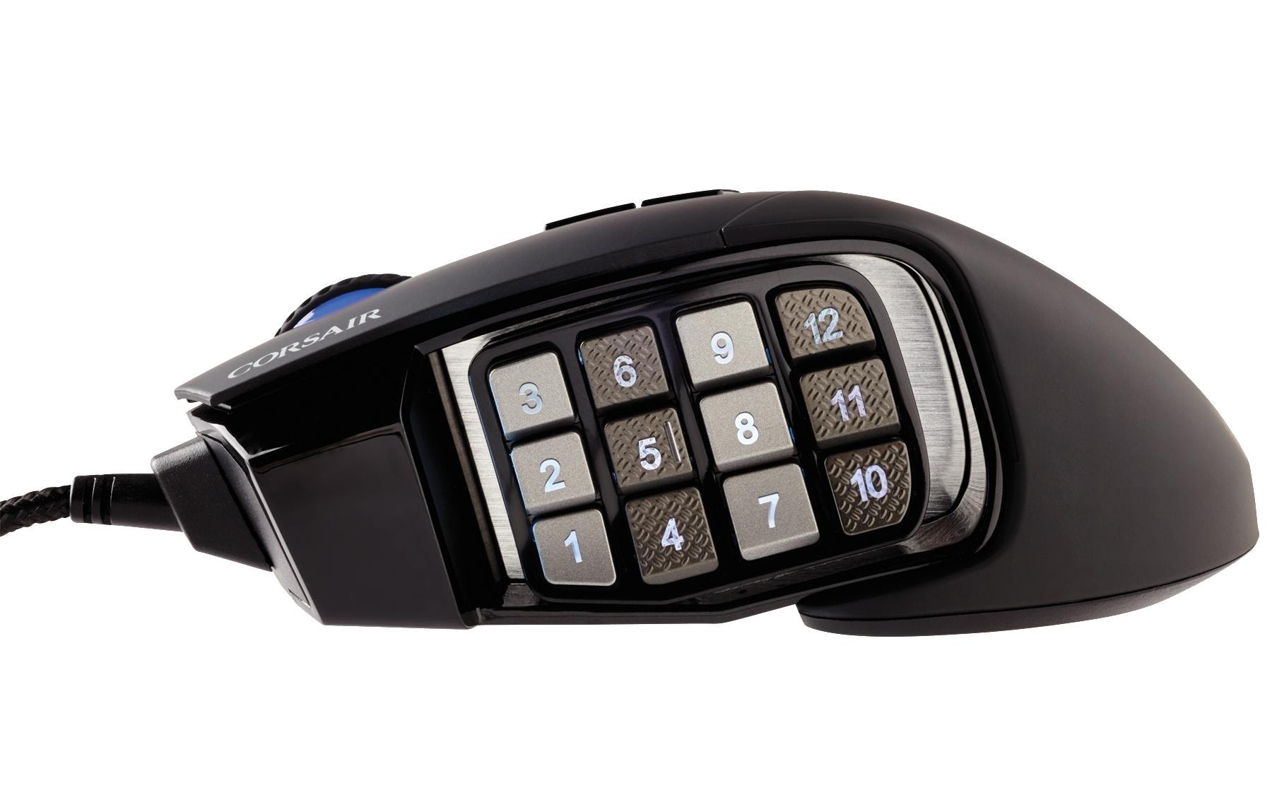 Corsair Gaming-Maus »Corsair Scimitar RGB Elite, schwarz«, kabelgebunden