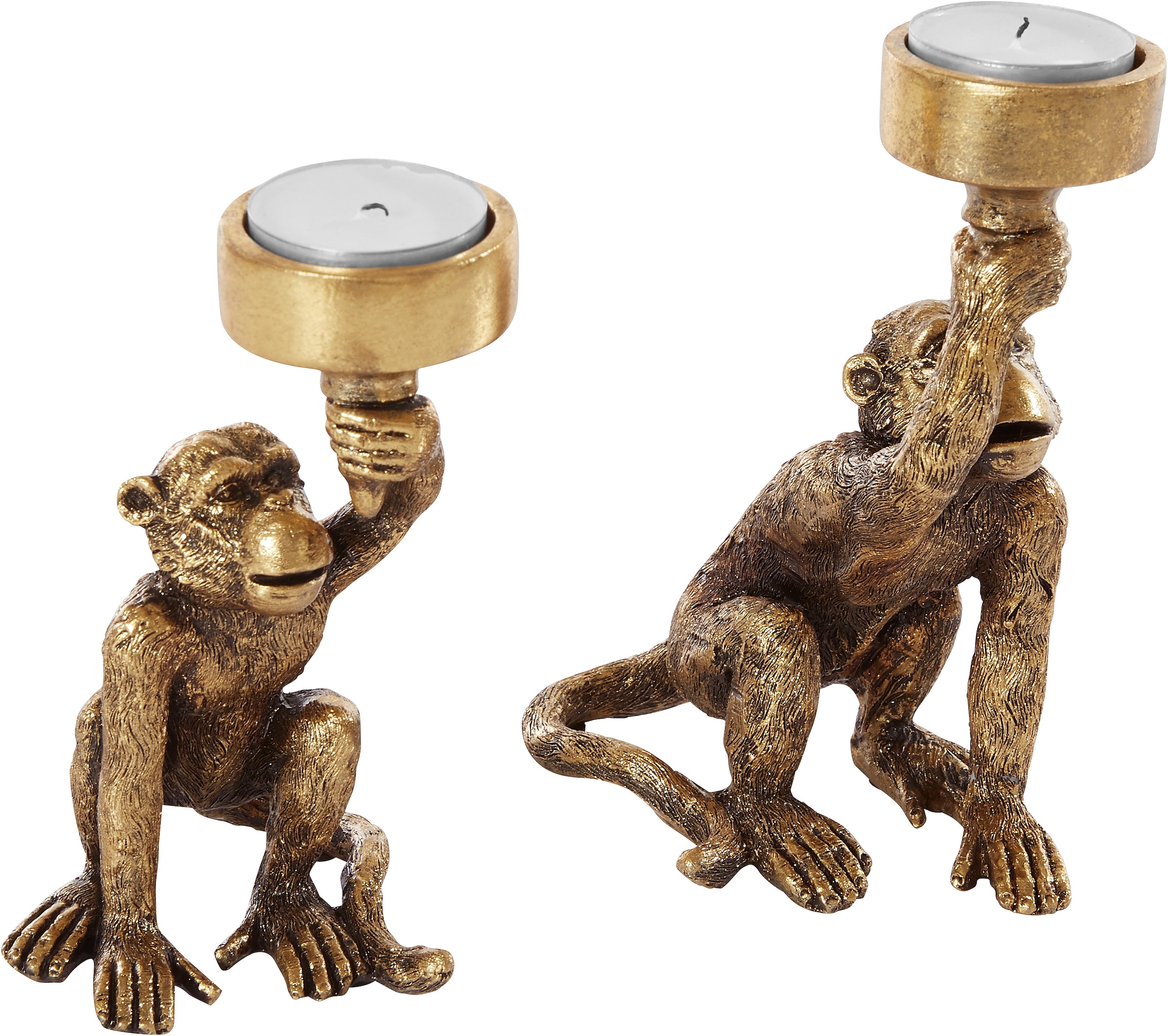 ♕ Leonique Kerzenhalter »Monkey«, (Set, versandkostenfrei auf St.) 2