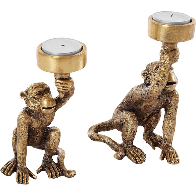 2 St.) »Monkey«, Leonique auf ♕ versandkostenfrei (Set, Kerzenhalter