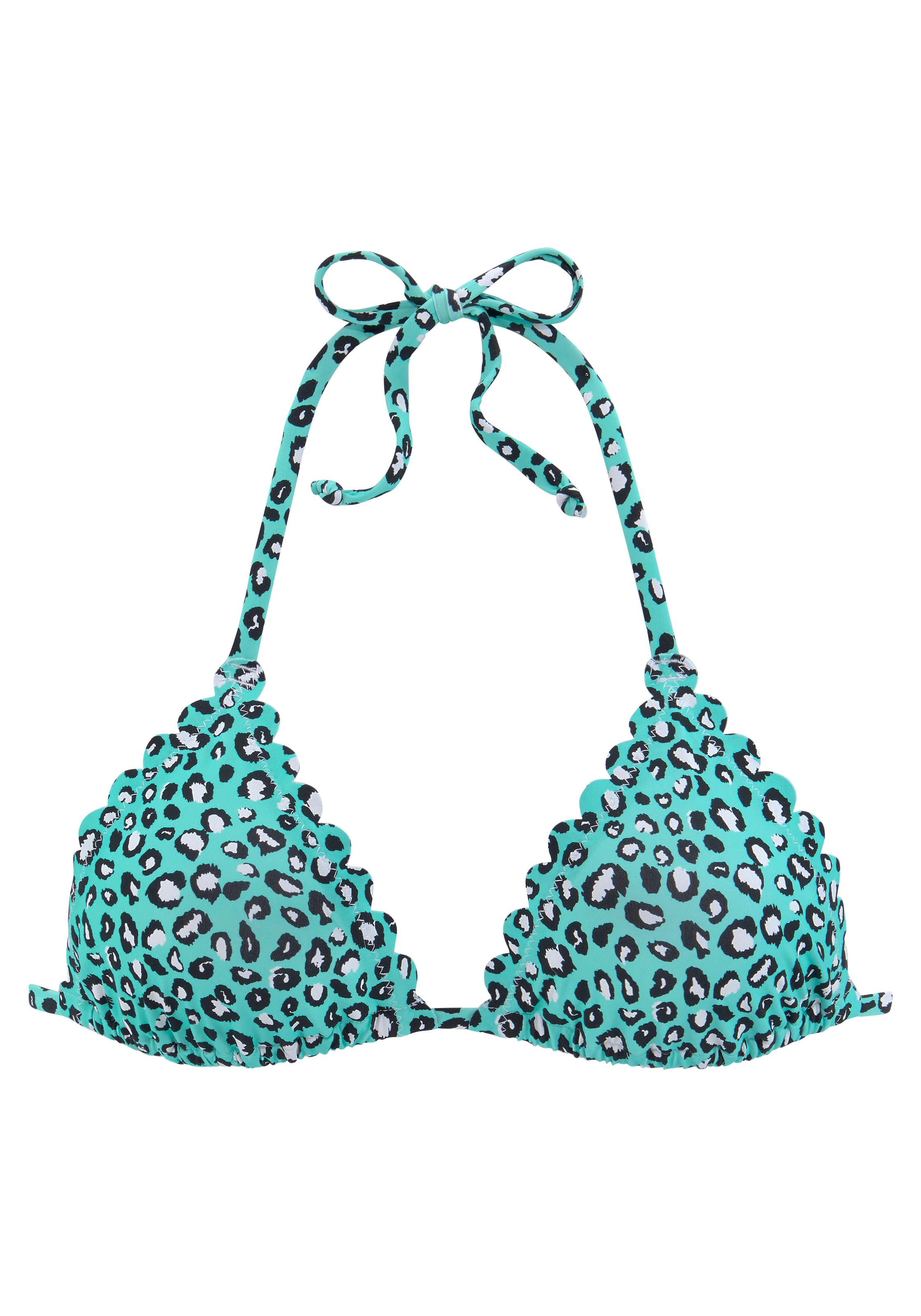 LASCANA Triangel-Bikini-Top »Mae«, farbenfroher Animalprint, herausnehmbare Cups