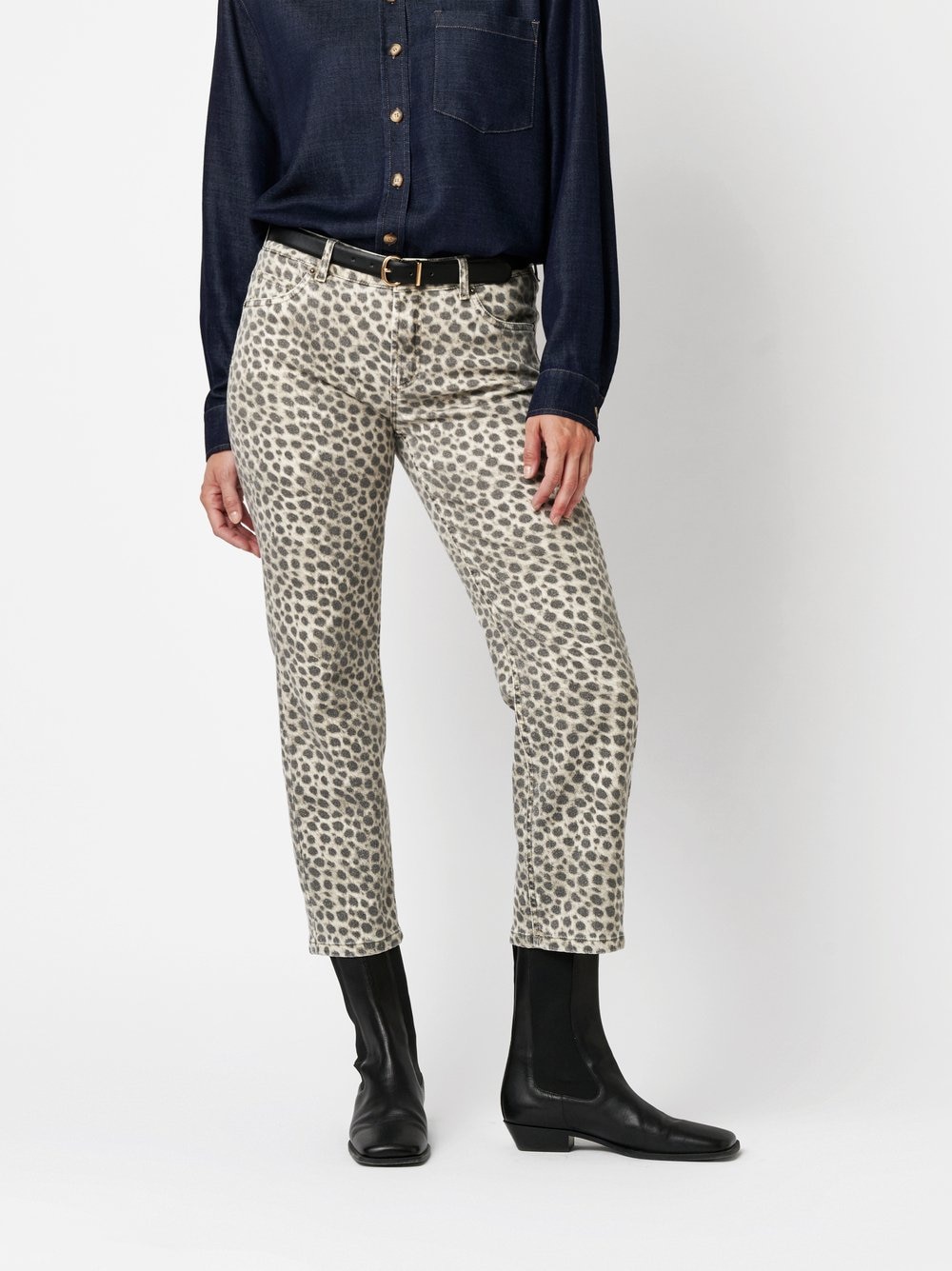 TONI 7/8-Jeans »Ella Cropped«, mit Leoparden Print