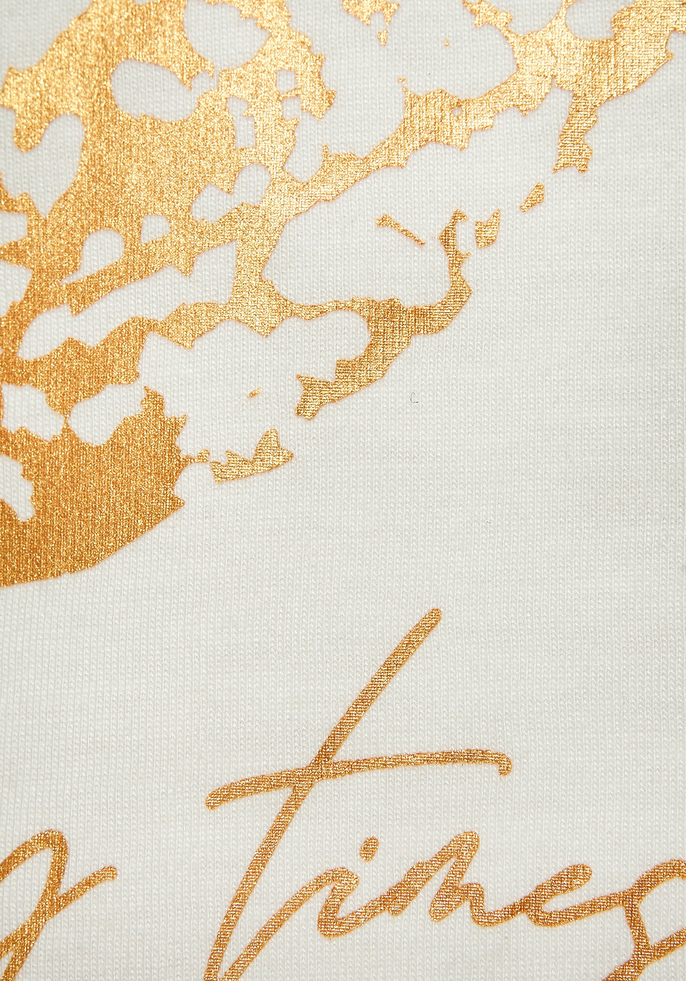 LASCANA Pyjamaoberteil, mit Folienprint