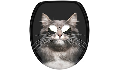 WC-Sitz »Cool Cat«, mit Absenkautomatik, BxL: 37,7 x 42,0 - 47,0 cm