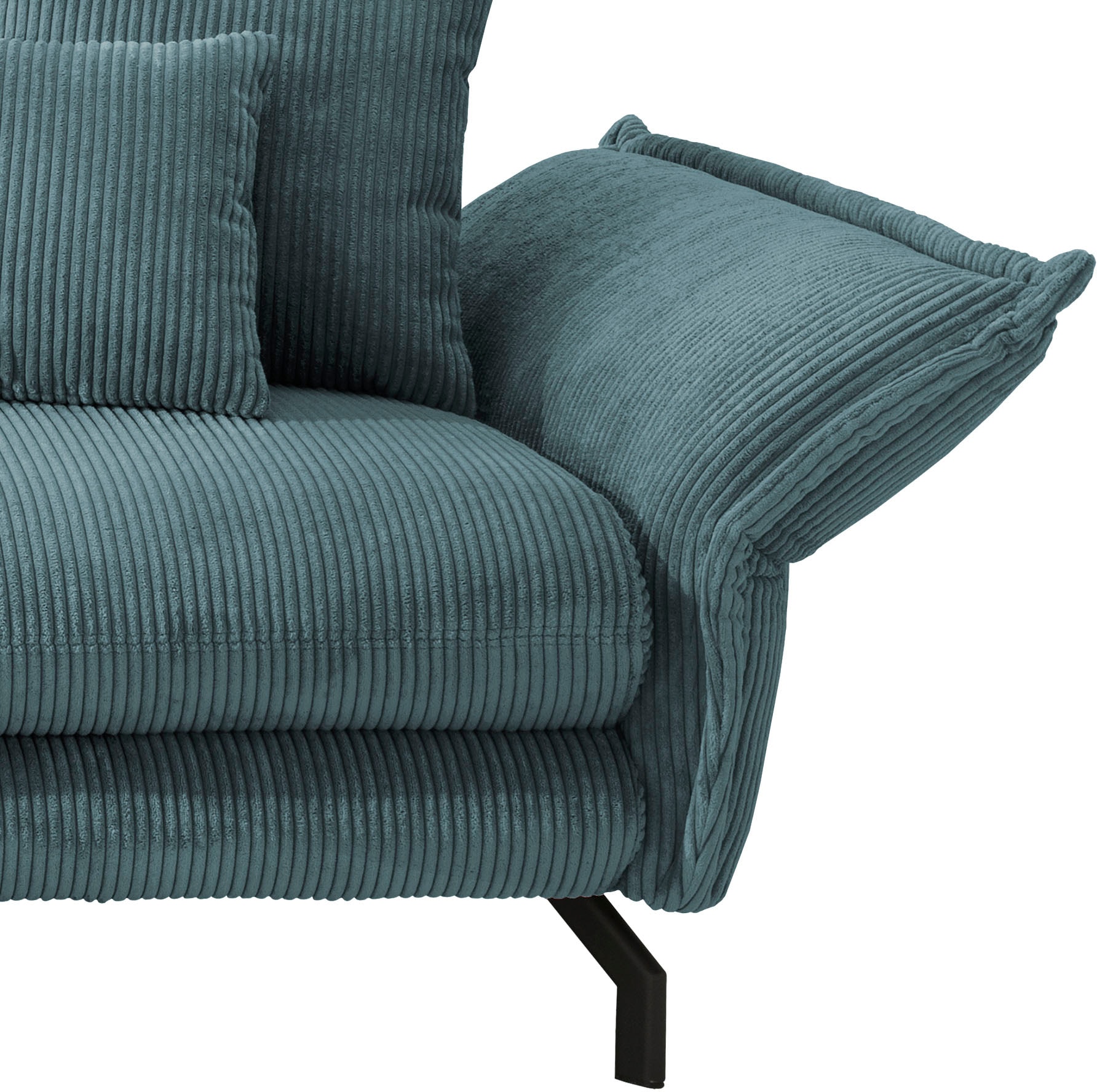 Home affaire Canapé d'angle »Lazio modern und bequem, schmale Armlehnen, tolle Detailverarbeitung« zwei verschiedene Fussfarben wählbar