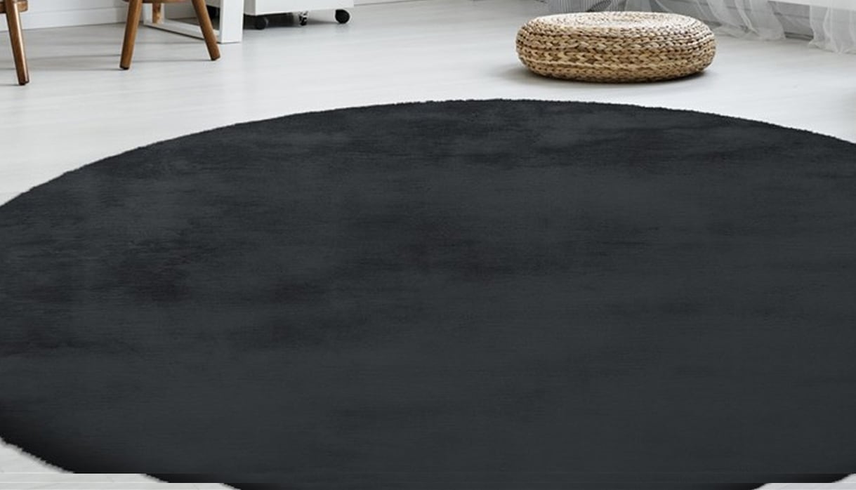 Image of Arte Espina Fellteppich "Rabbit 100" rund 45 mm Höhe Kunstfell, Kaninchenfell-Haptik, supersoft, Hochflorteppich
