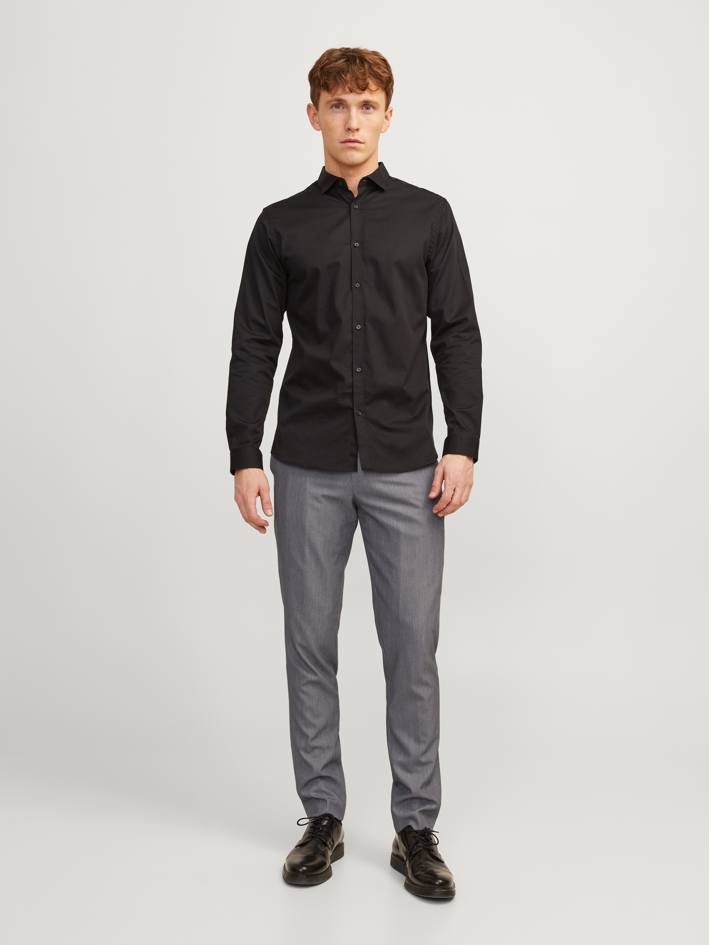 Jack & Jones Pantalon de costume »JPRFRANCO  Hose mit schmalem Bein und cleanem Look«  meliert, modisch, slim fit, Kunstfaser