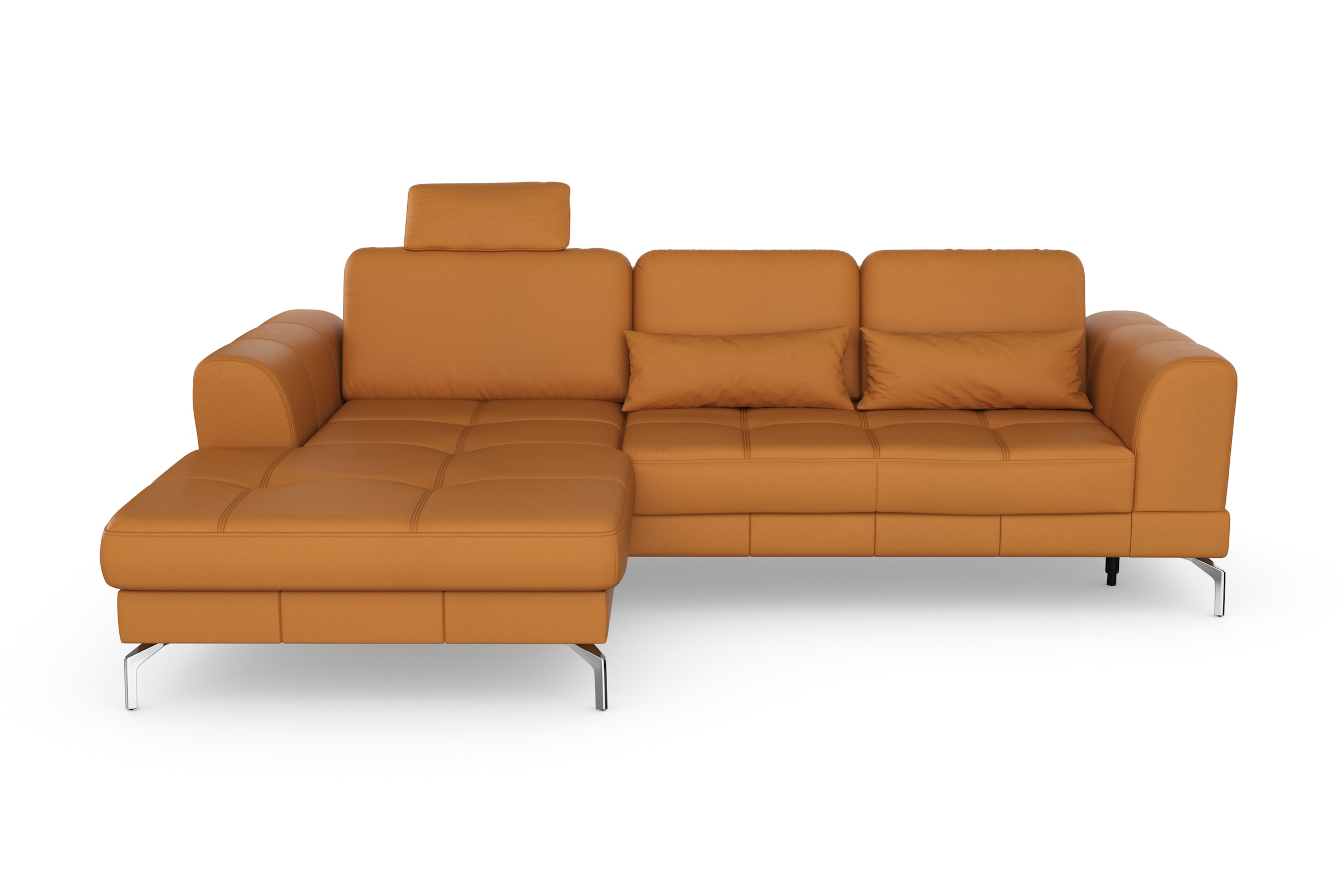 sit&more Ecksofa »Bendigo L-Form«, inklusive Sitztiefenverstellung, Bodenfreiheit 15 cm, 2 Fussfarben