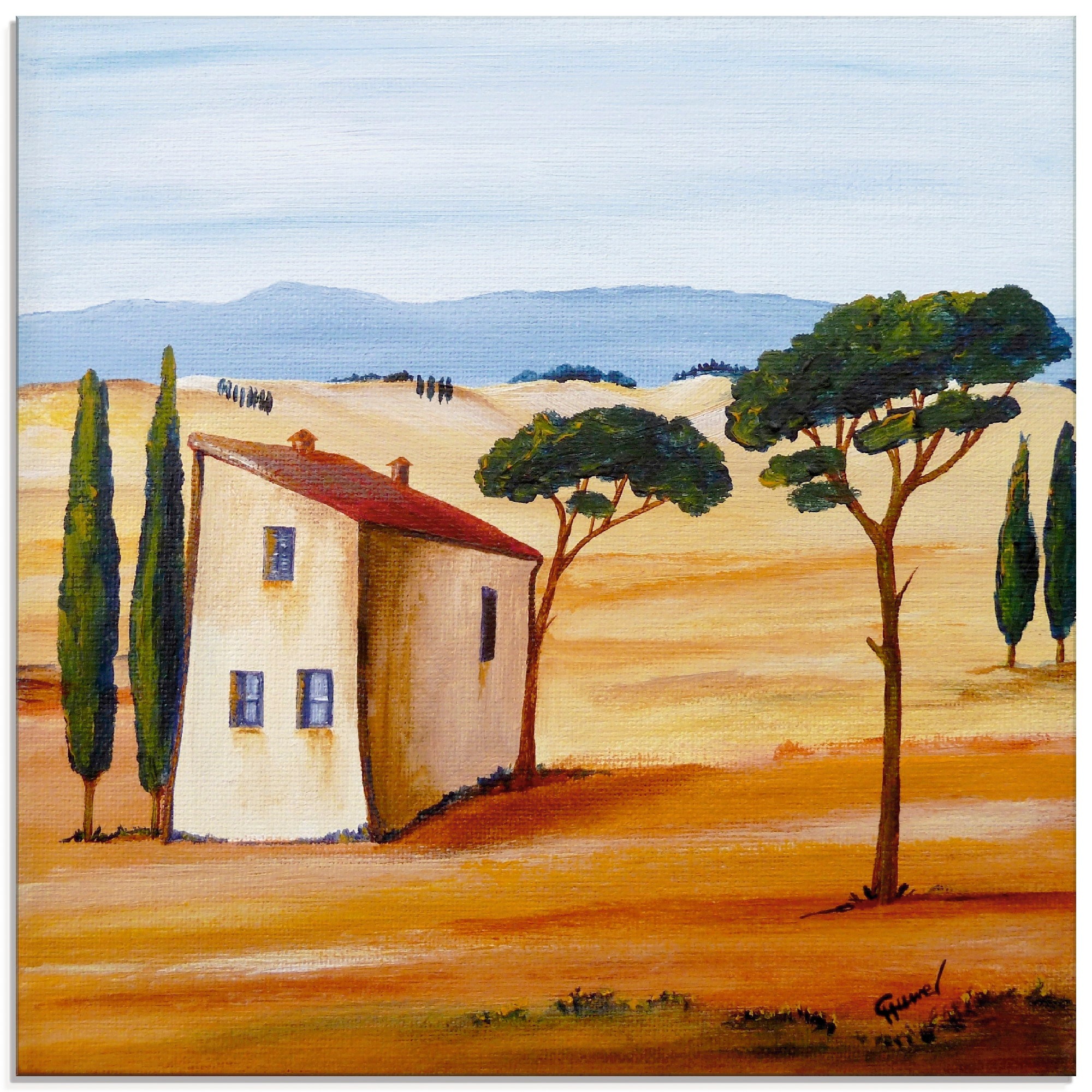 Image of Artland Glasbild »Toskana modern 2«, Europa, (1 St.) bei Ackermann Versand Schweiz