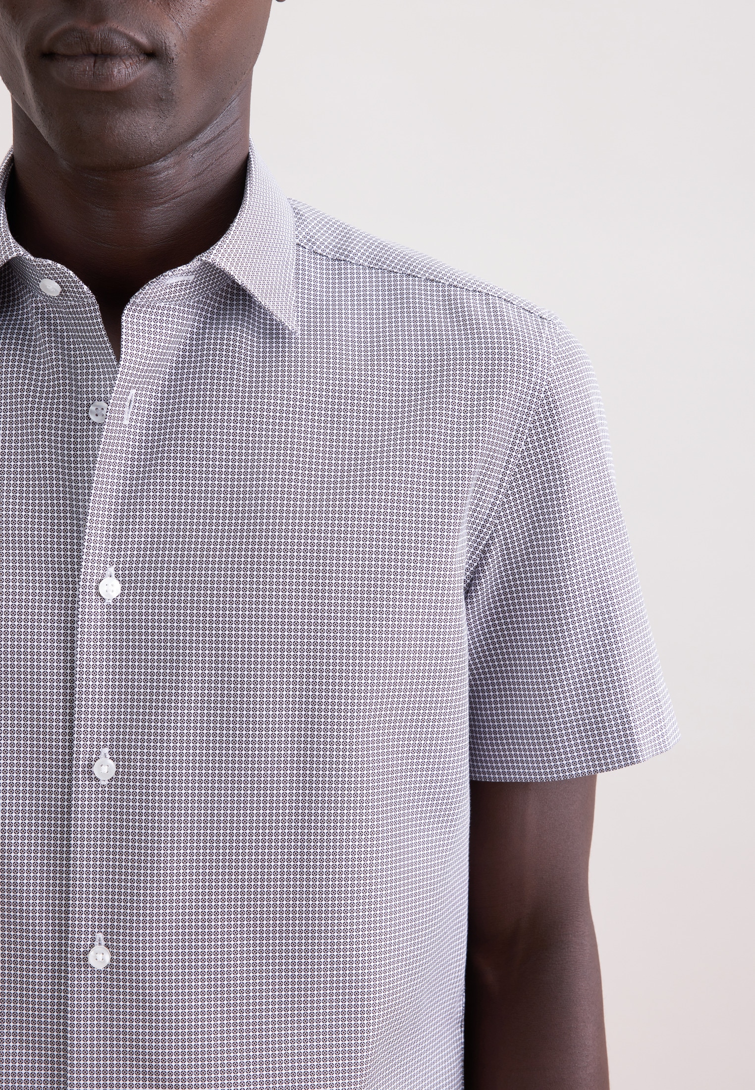 seidensticker Chemise d'affaires »Schwarze Rose« Shaped 1/2 Kentkragen Druck