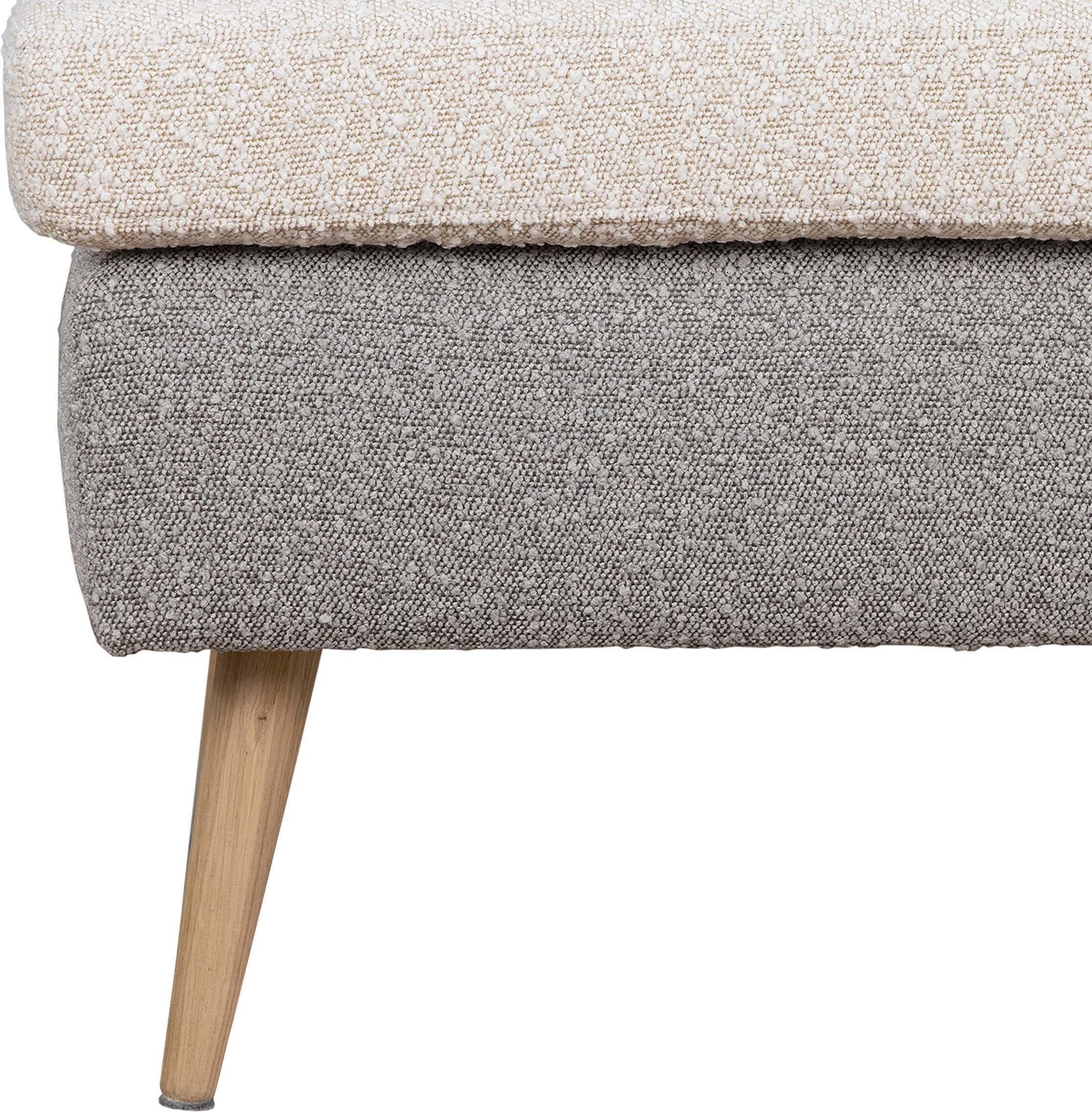 Guido Maria Kretschmer Home&Living Sessel »Salla Bezug Bouclé oder Struktur fein, Ohrensessel«, wahlweise mit oder ohne Hocker; grosser Sessel: Masse B/T/H: 78/94/118cm